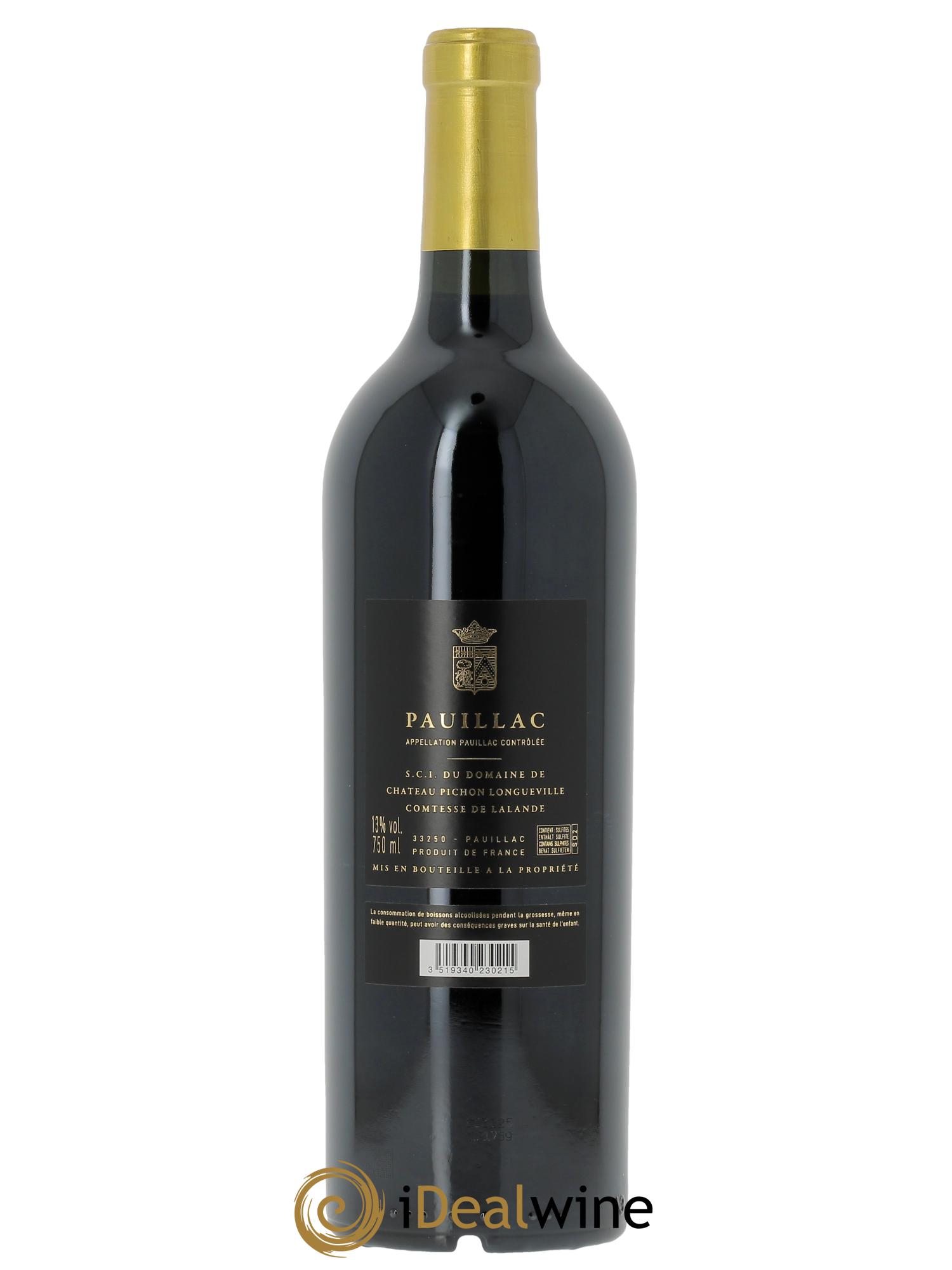 Château Pichon Longueville Comtesse de Lalande 2ème Grand Cru Classé (OWC if 6 bts) 2023 - Lot of 1 bottle - 1