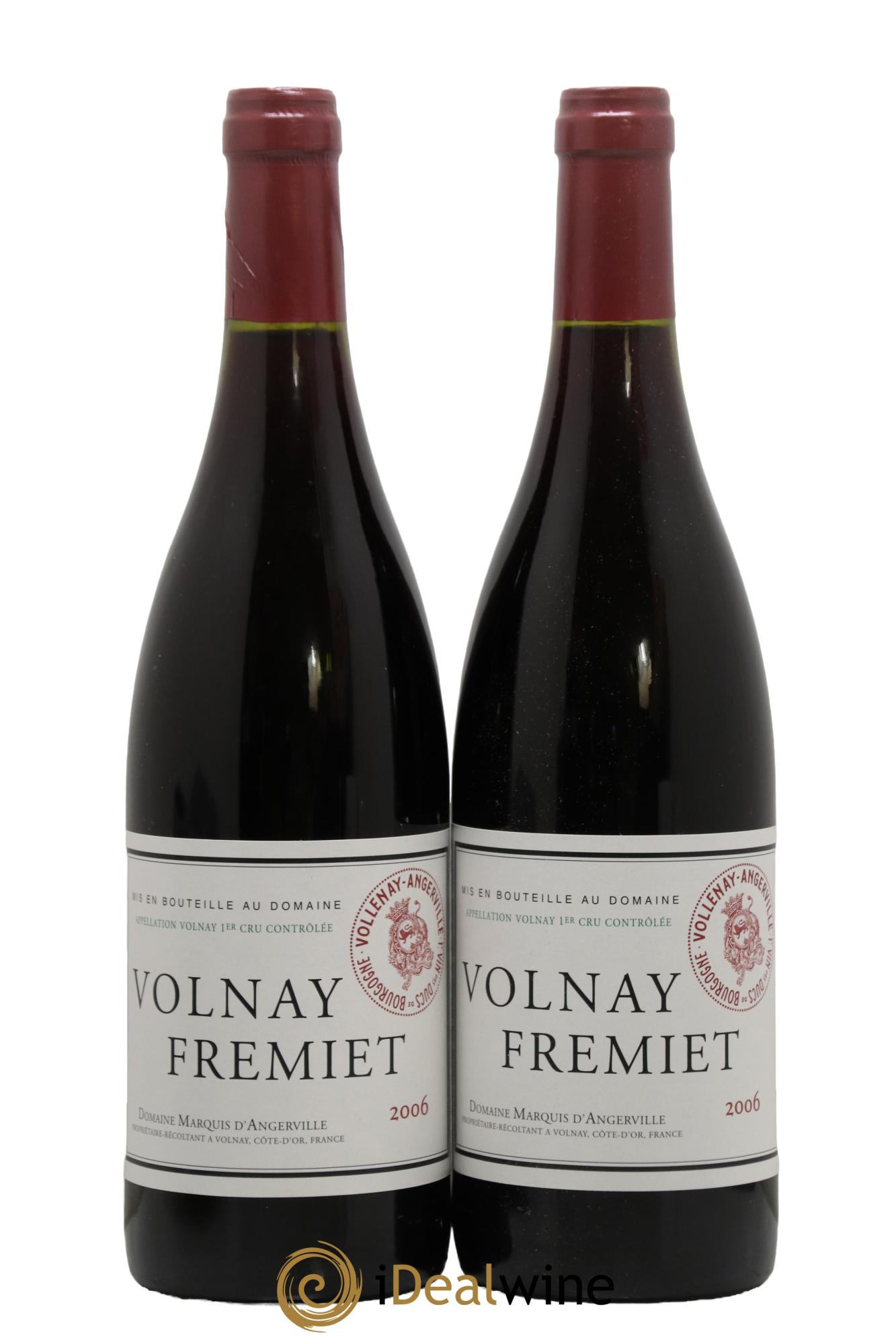 Volnay 1er Cru Frémiet Marquis d'Angerville (Domaine) 2006 - Lotto di 2 bottiglie - 0