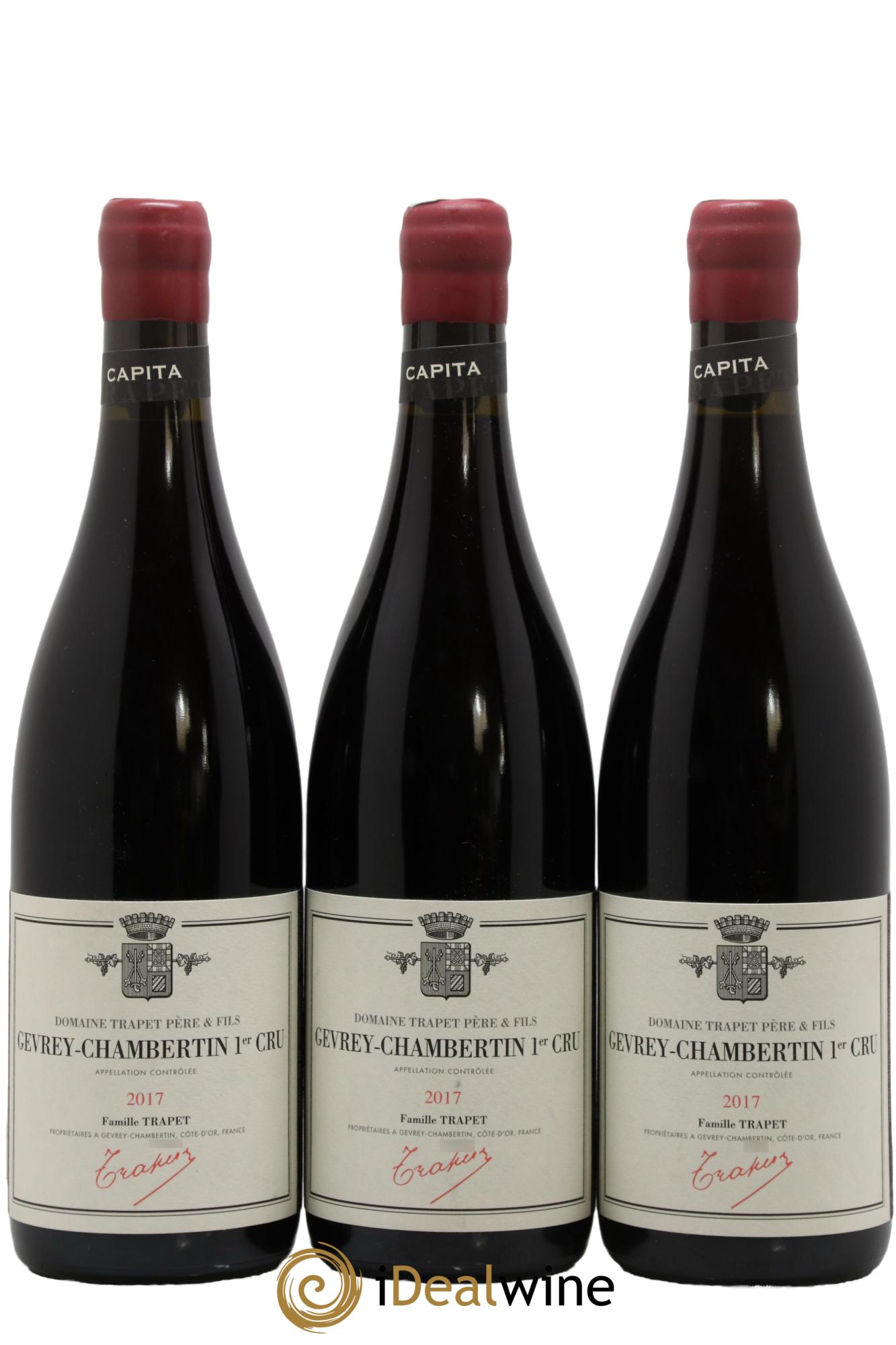 Gevrey-Chambertin 1er Cru Capita Domaine Trapet 2017 - Lot of 3 bottles - 0