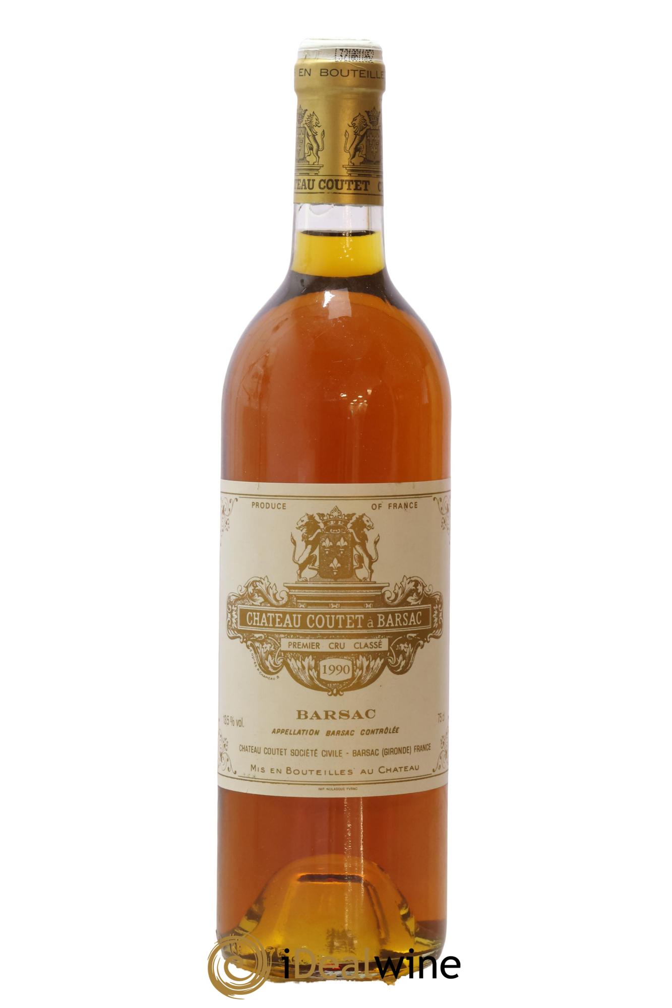 Château Coutet 1er Grand Cru Classé 1990 - Lotto di 1 bottiglia - 0