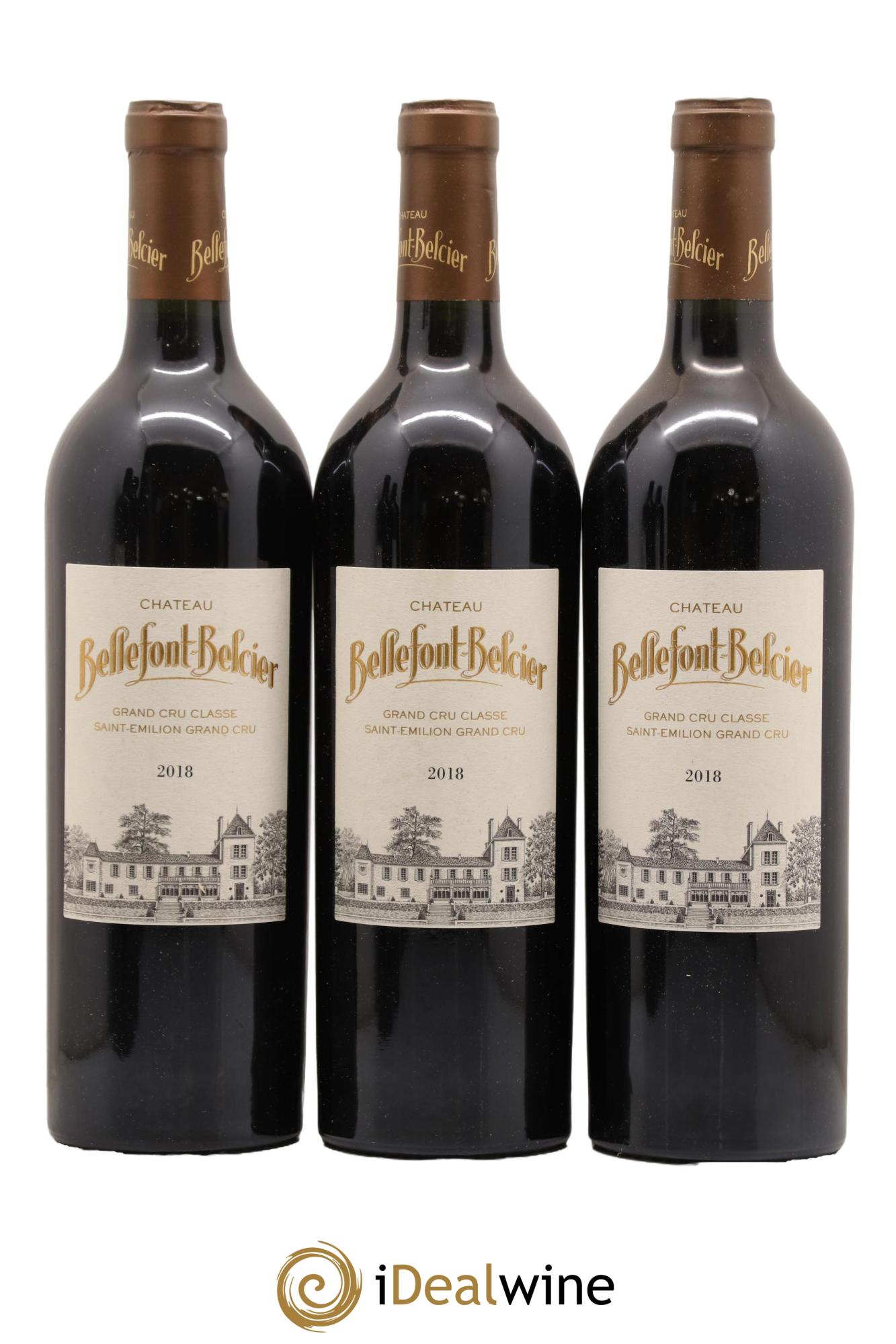 Château Bellefont-Belcier Grand Cru Classé 2018 - Lot de 3 bouteilles - 0