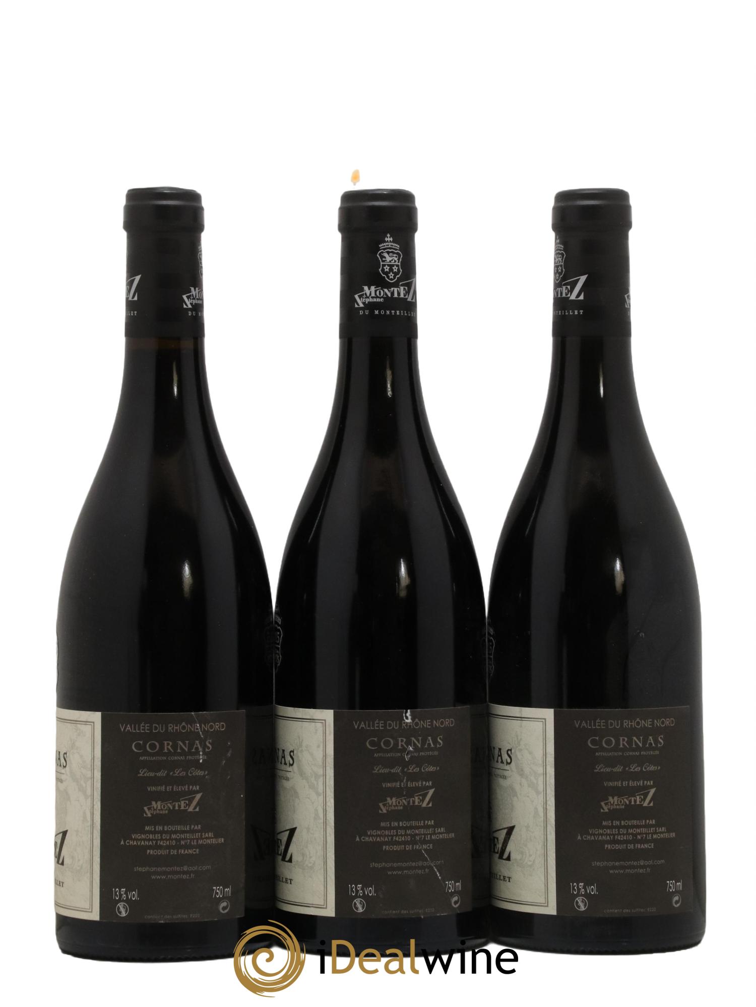 Cornas Les Cotes Domaine Montez 2015 - Lot de 3 bouteilles - 1