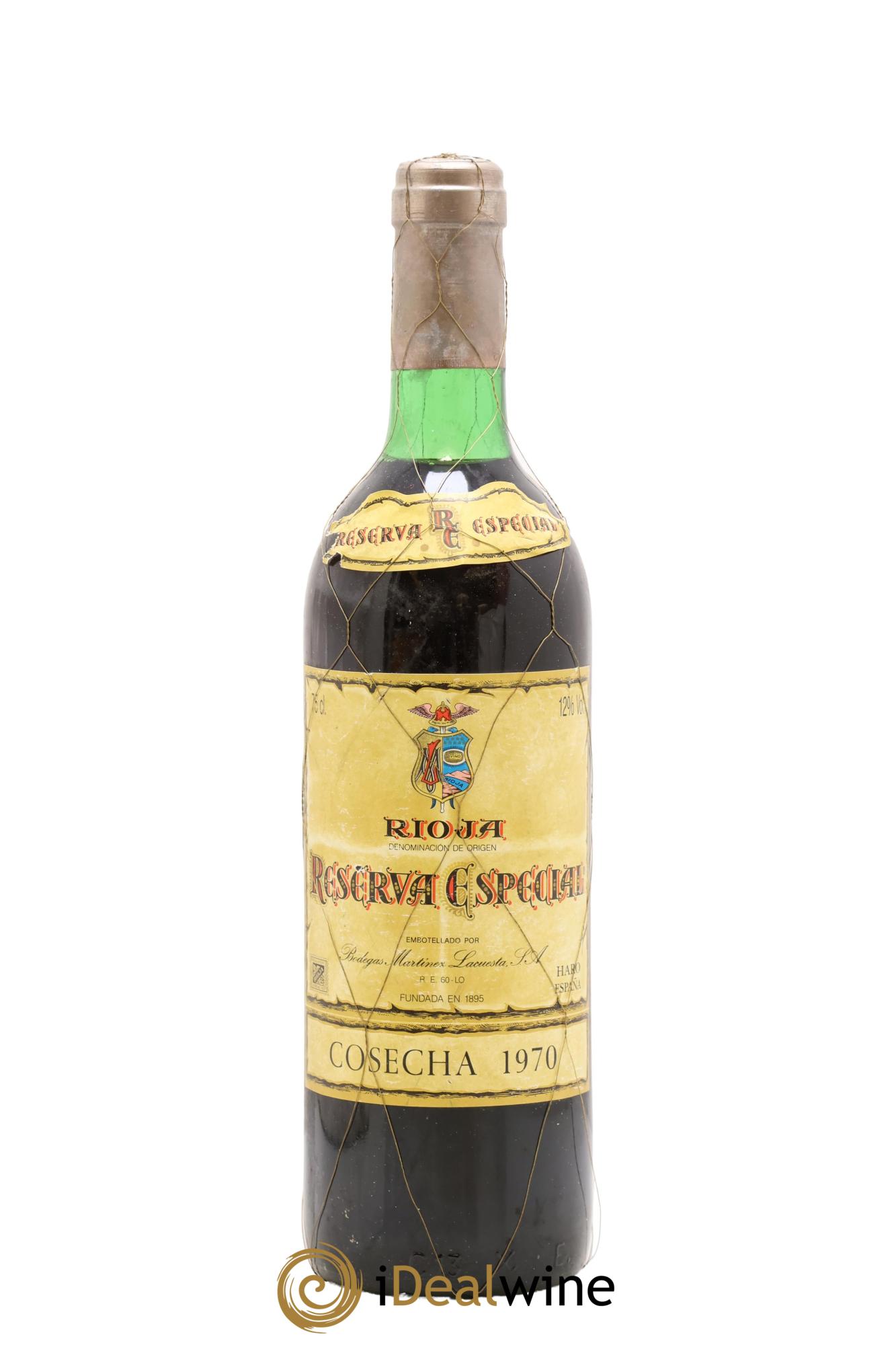 Rioja DOCA Reserva Especial Bodegas Martinez Lacuesta 1970 - Lot of 1 bottle - 0