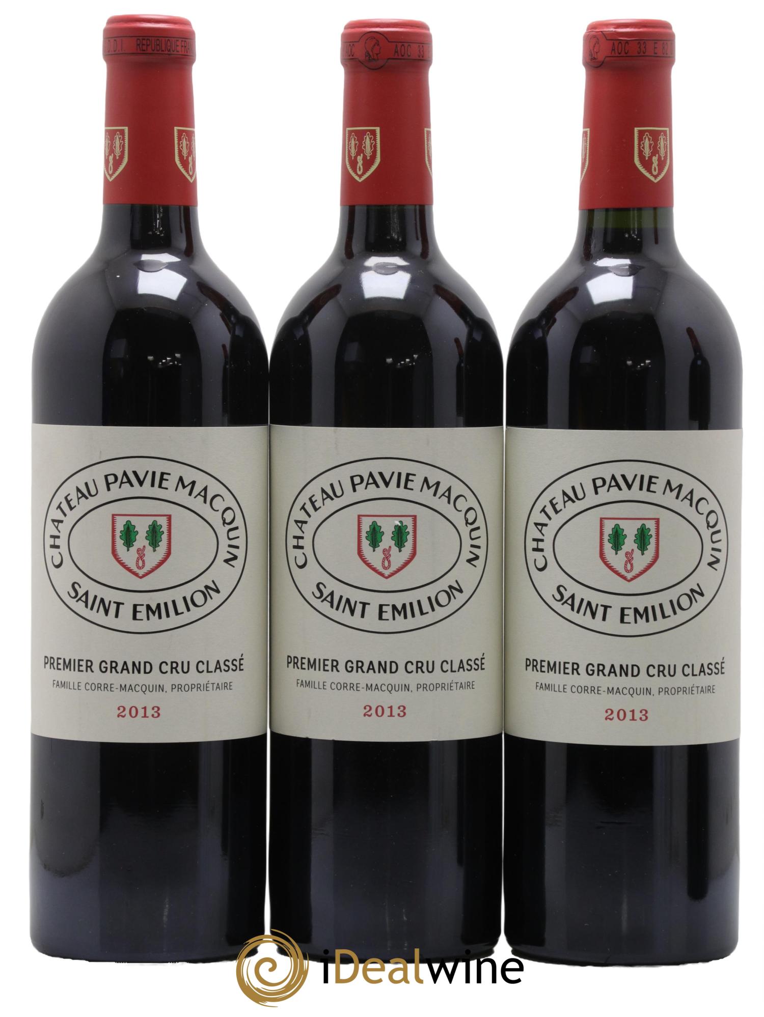 Château Pavie Macquin 1er Grand Cru Classé B 2013 - Lot de 3 bouteilles - 0