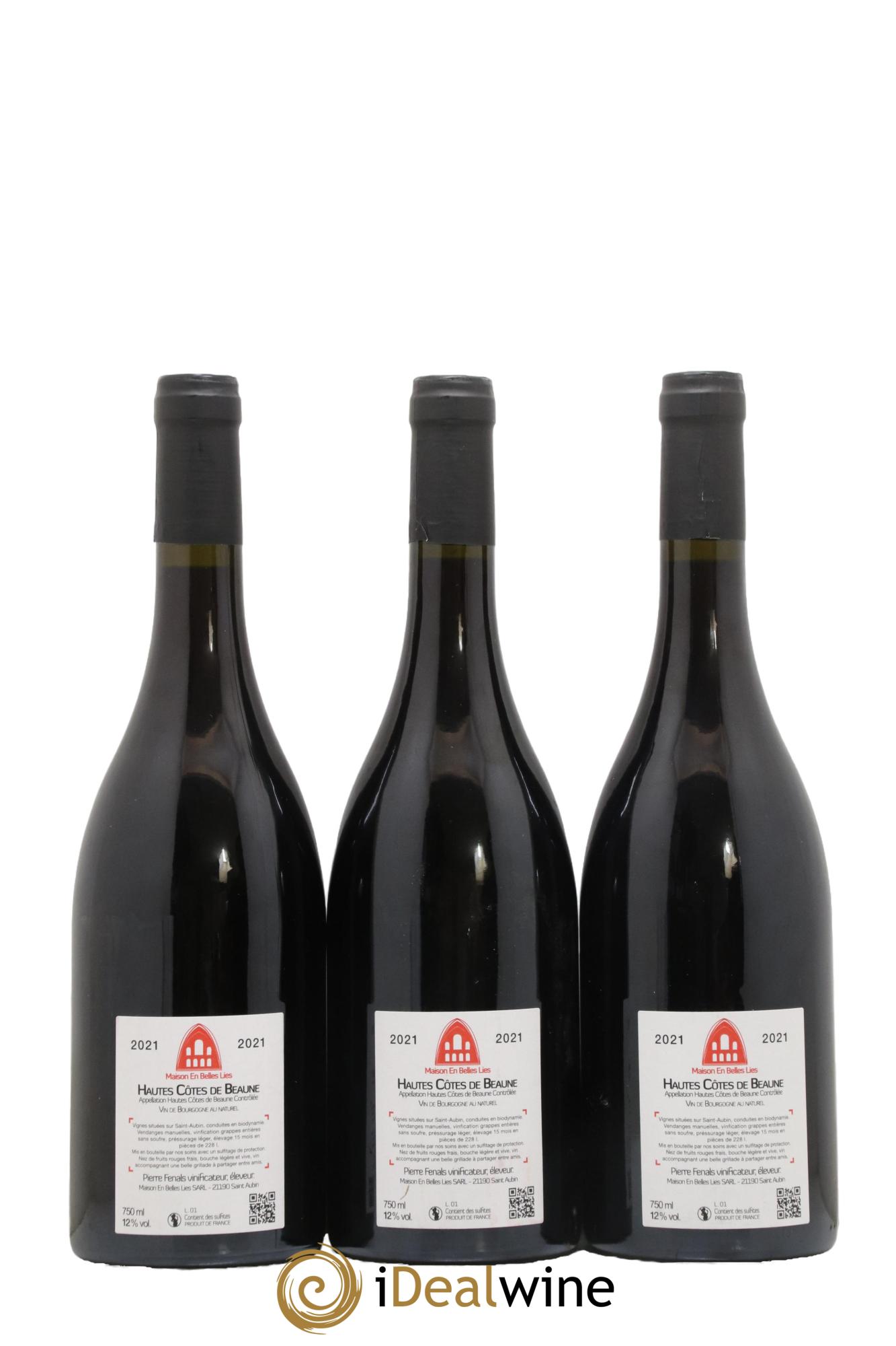 Hautes-Côtes de Beaune Maison En Belles Lies 2021 - Lot de 3 bouteilles - 1
