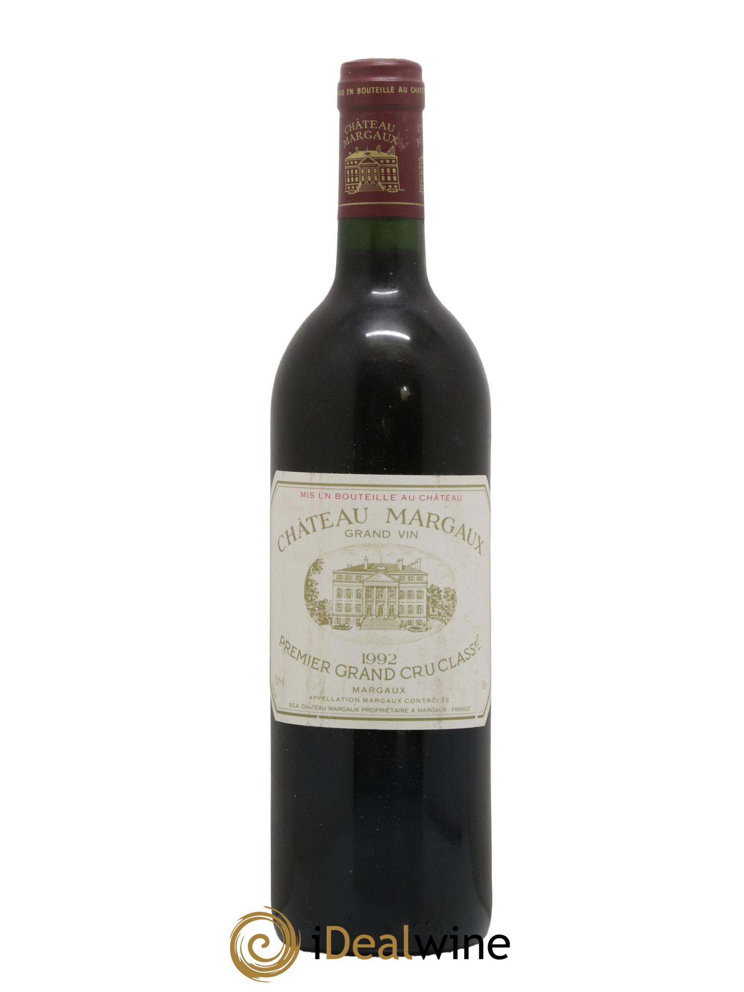 Château Margaux 1er Grand Cru Classé 1992 - Lot de 1 bouteille - 0