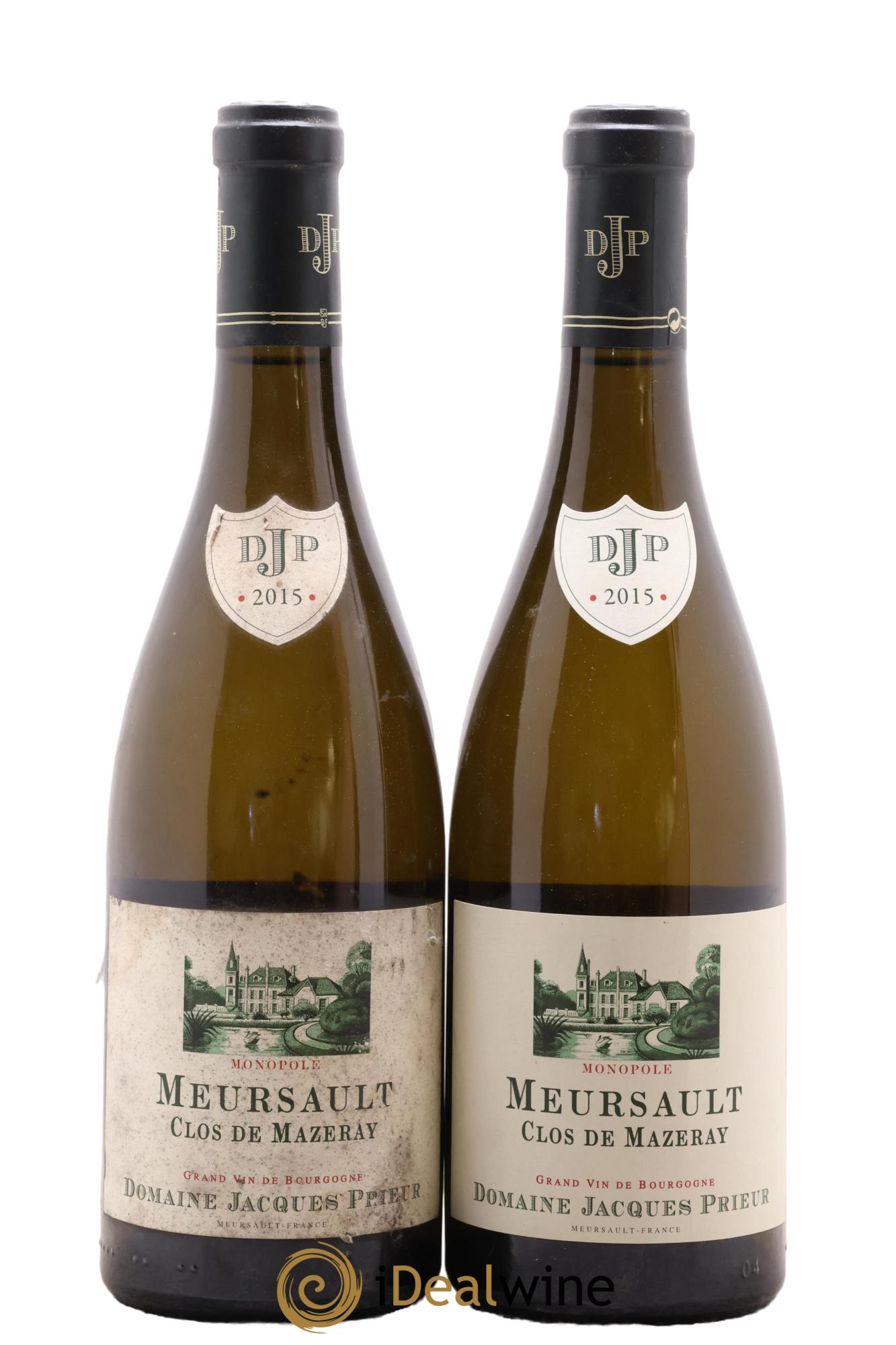 Meursault Clos de Mazeray Monopole Jacques Prieur (Domaine) 2015 - Lot de 2 bouteilles - 0