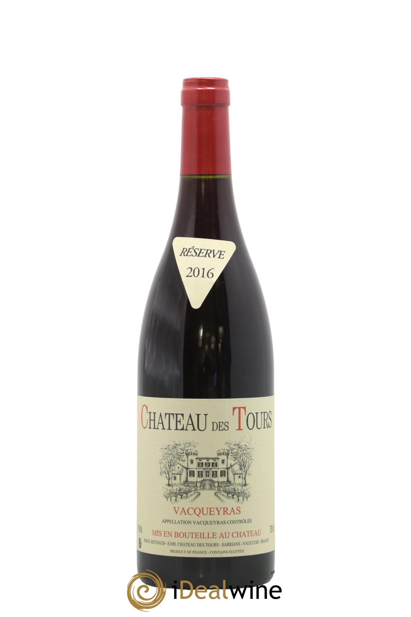 Vacqueyras Château des Tours Emmanuel Reynaud 2016 - Lot de 1 bouteille - 0