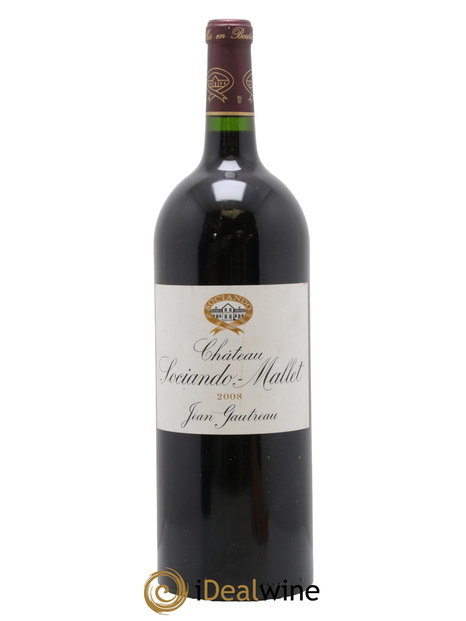 Château Sociando Mallet 2008 - Lot de 1 magnum - 0