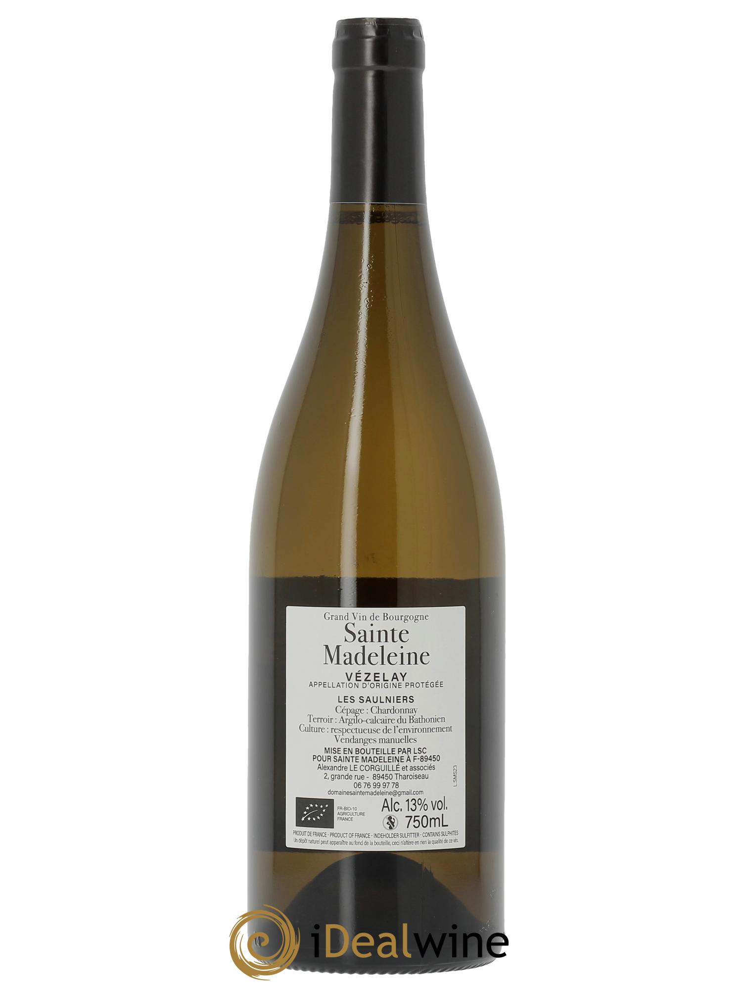 Vézelay Les Saulniers Sainte-Madeleine  2023 - Lot of 1 bottle - 1