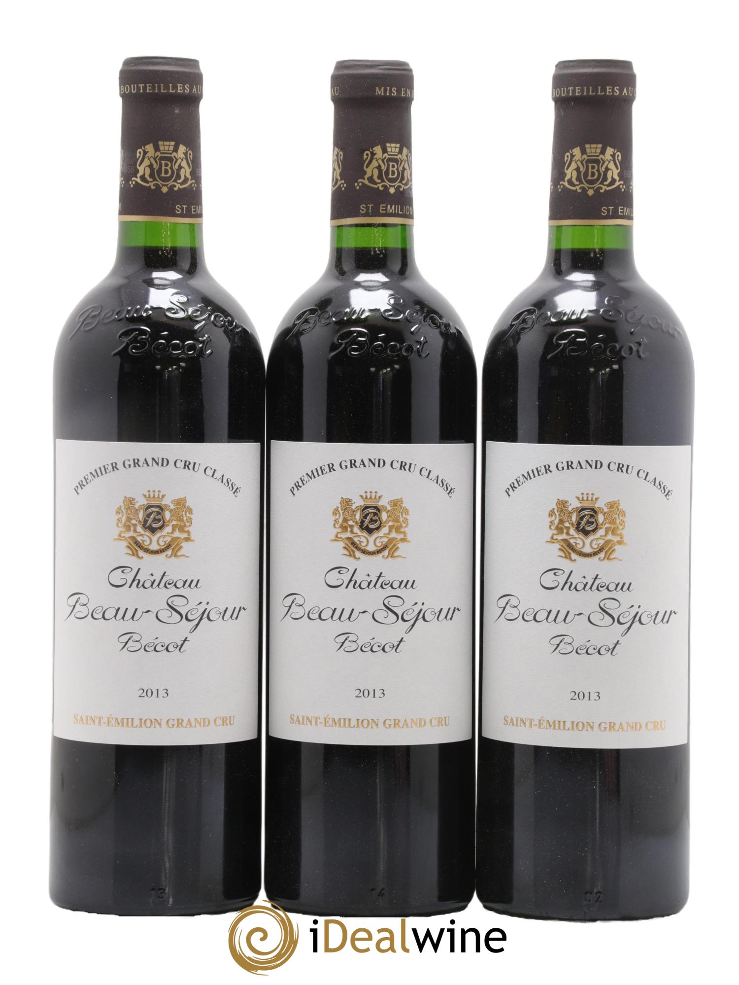 Château Beau-Séjour Bécot 1er Grand Cru Classé B 2013 - Lot de 12 bouteilles - 1