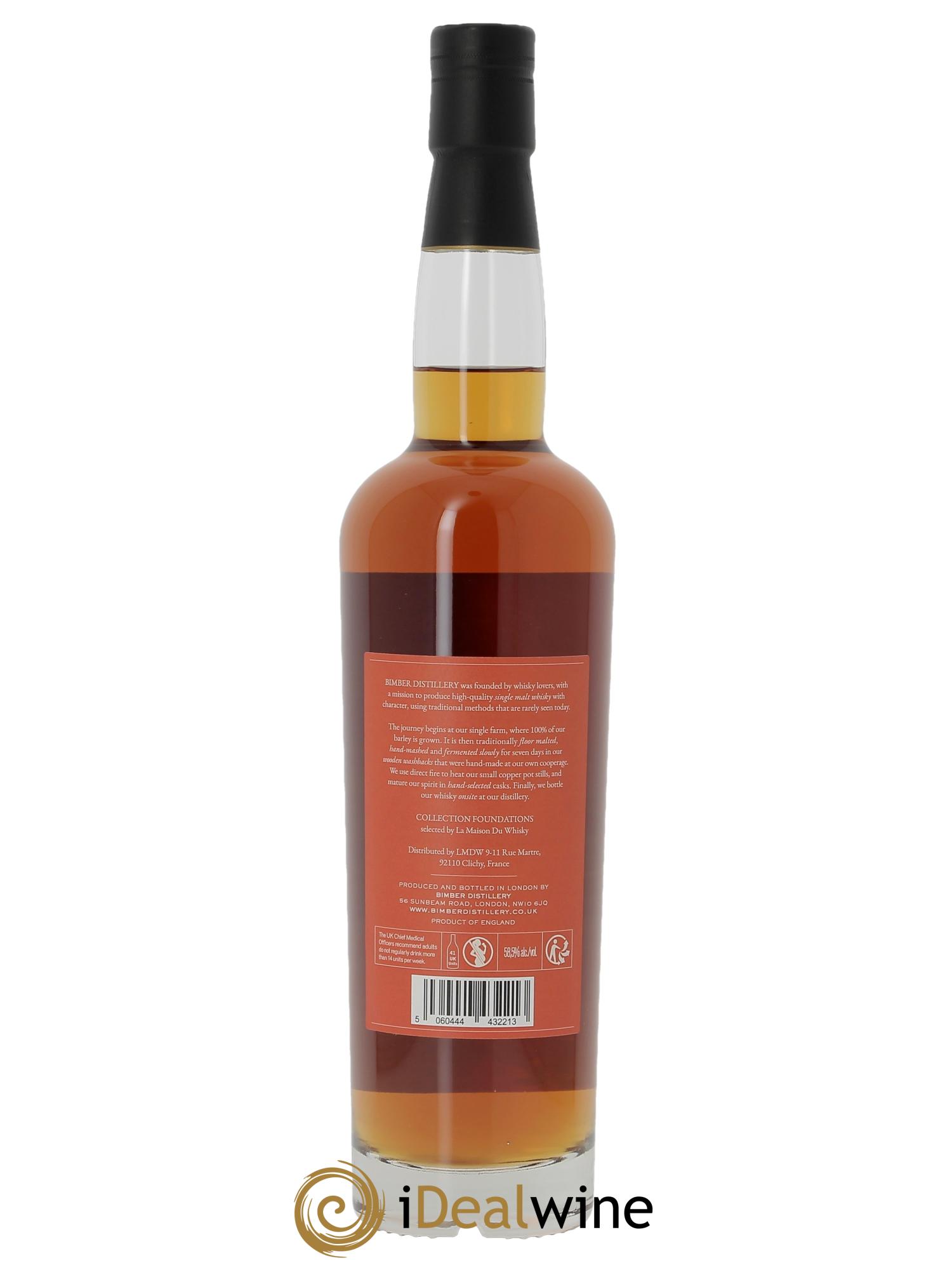 Whisky Bimber Moscatel Sherry Peated Single Cask Foundations  2019 - Lote de 1 botella - 2