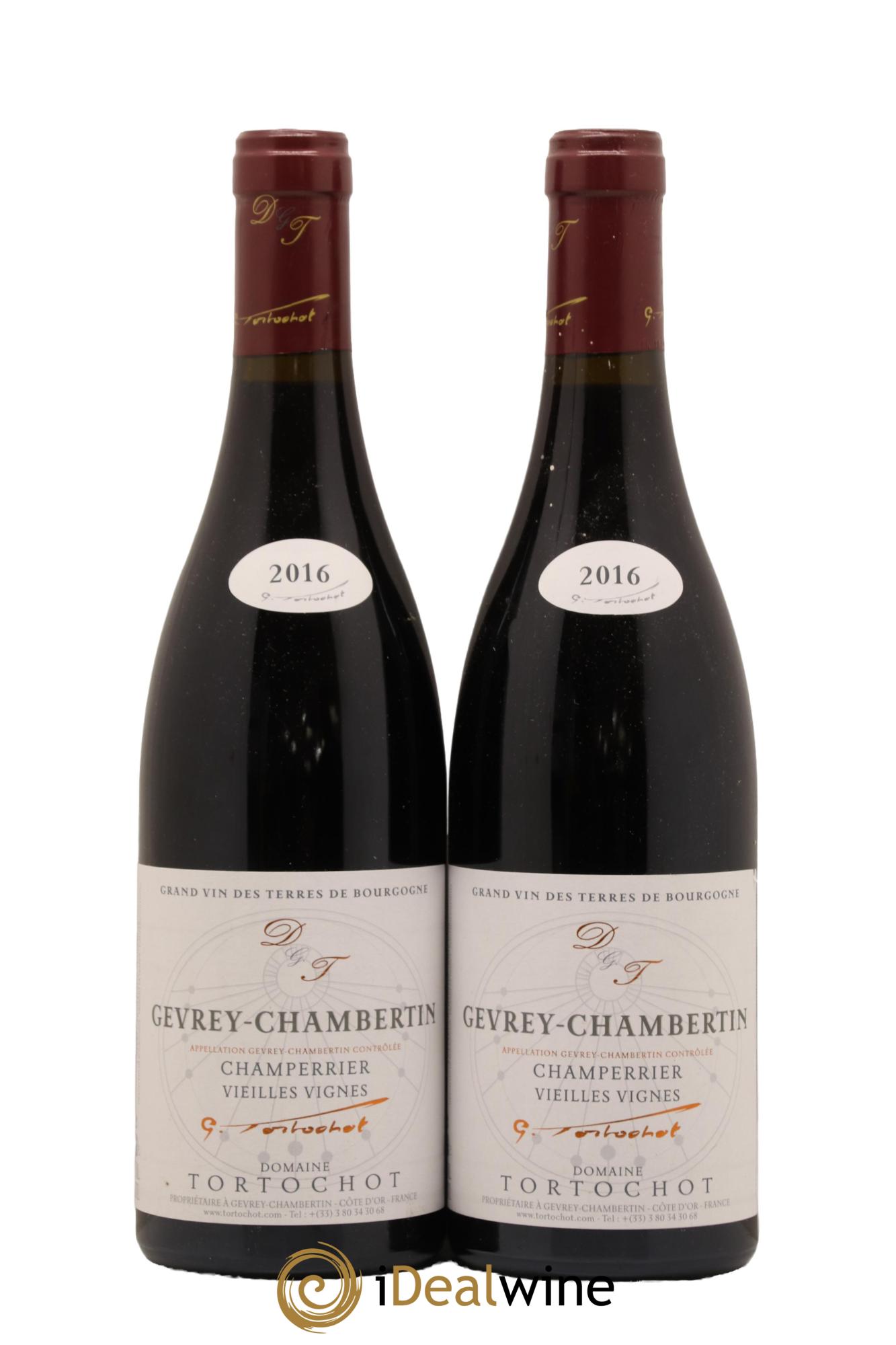 Gevrey-Chambertin Champerrier Vieilles Vignes Domaine Chantal Tortochot 2016 - Lot de 2 bouteilles - 0