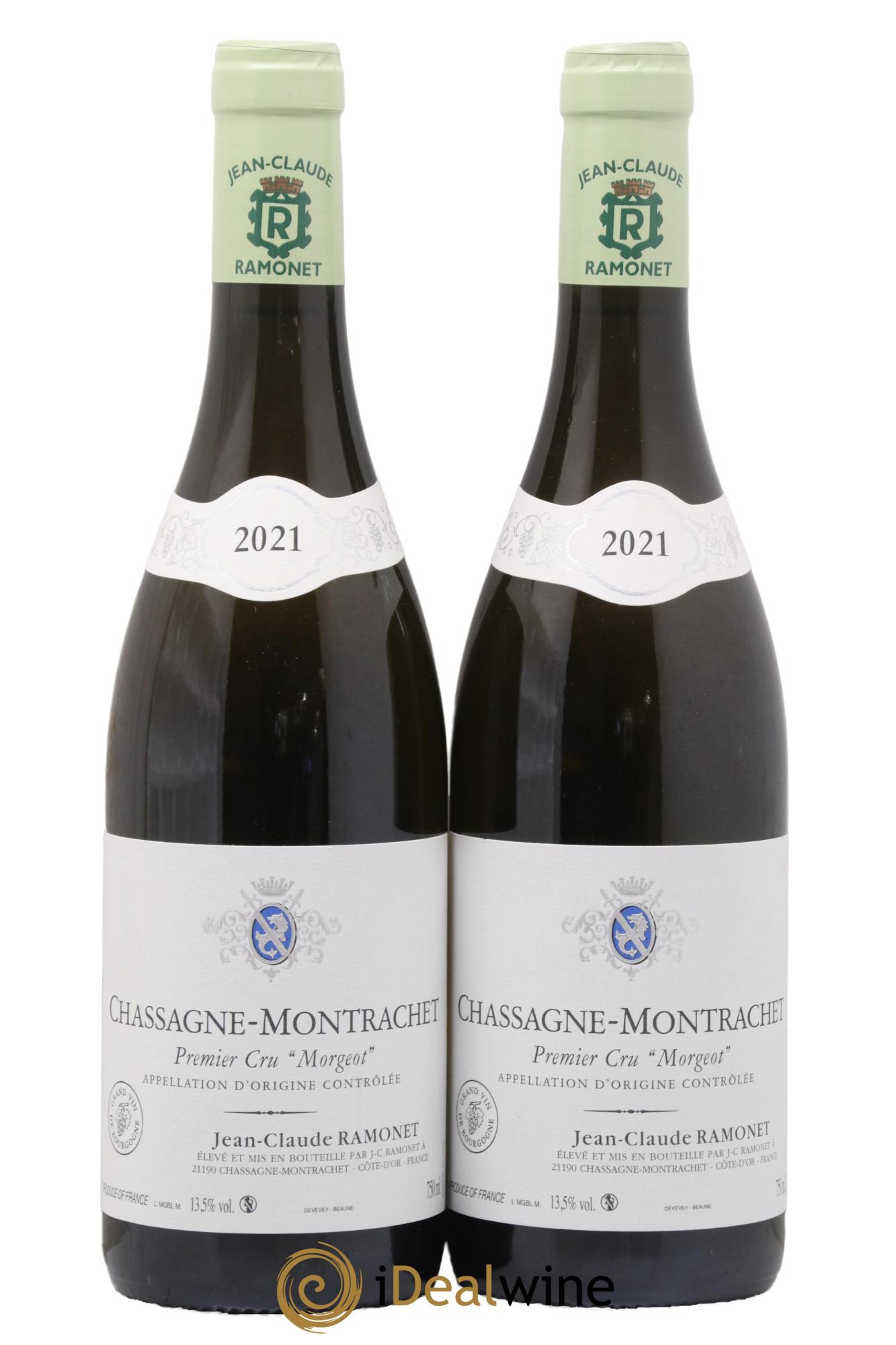 Chassagne-Montrachet 1er Cru Morgeot Ramonet (Domaine) 2021 - Lot de 2 bouteilles - 0