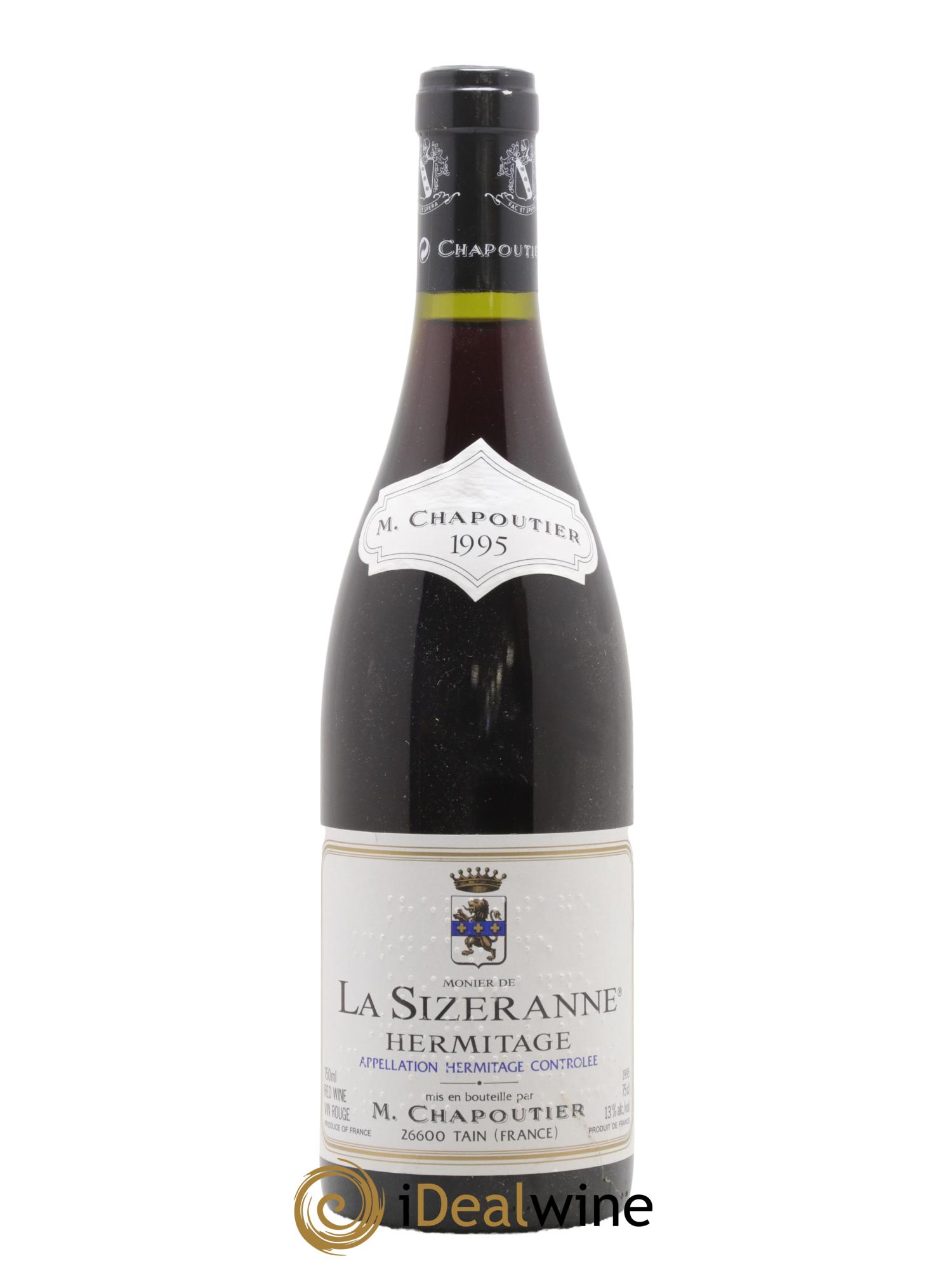 Hermitage Monier de La Sizeranne Chapoutier 1995 - Lot de 1 bouteille - 0