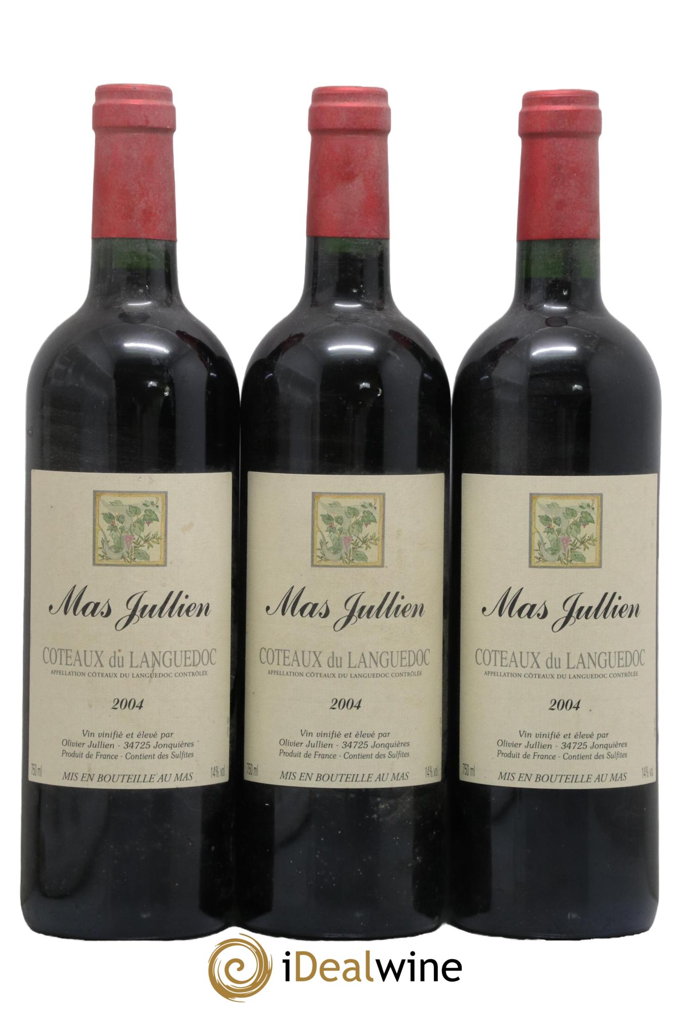 Coteaux du Languedoc - Terrasses du Larzac Mas Jullien Olivier Jullien 2004 - Lot de 3 bouteilles - 0
