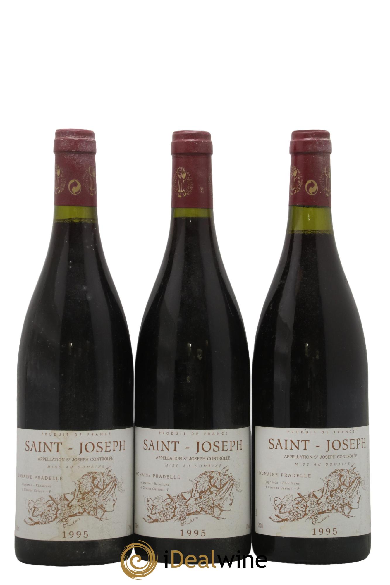 Saint-Joseph Domaine Pradelle 1995 - Lot de 3 bouteilles - 0