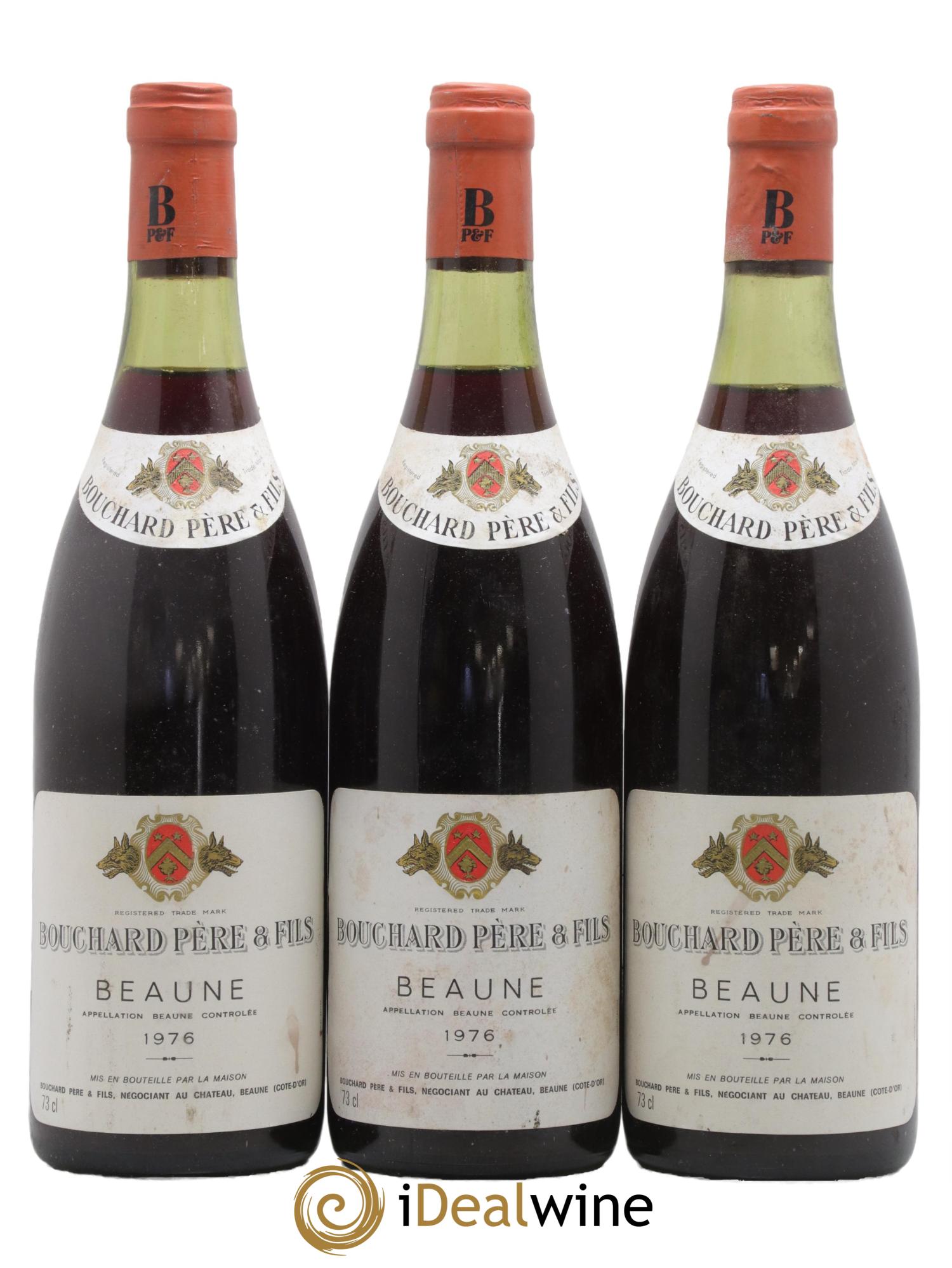Beaune Bouchard Père & Fils 1976 - Lot de 3 bouteilles - 0