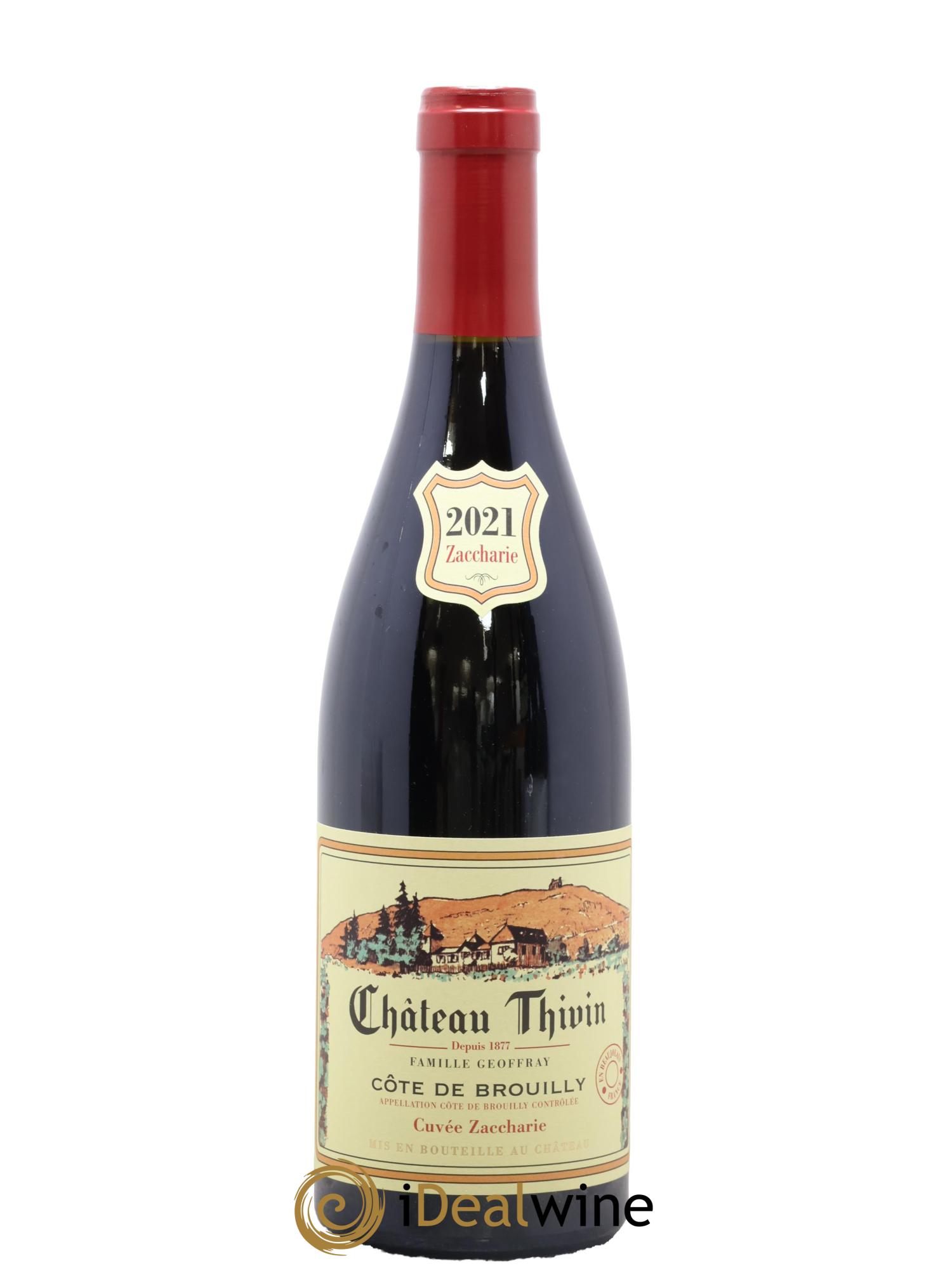 Côte de Brouilly Cuvée Zaccharie Château Thivin 2021 - Lot de 1 bouteille - 0