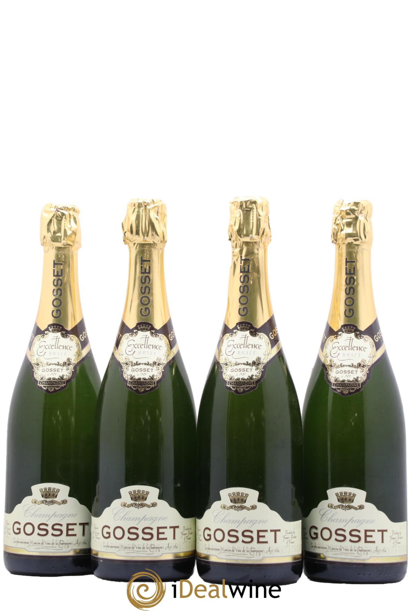 Champagne Excellence Brut Gosset - Posten von 4 Flaschen - 1