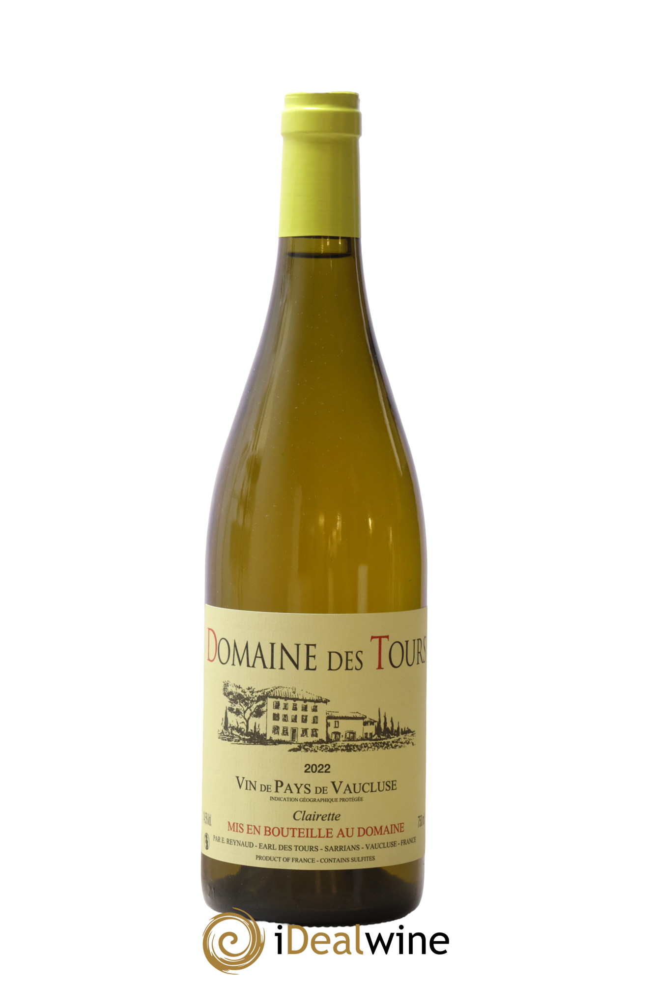 Vaucluse (Vin de Pays de Vaucluse) Domaine des Tours Emmanuel Reynaud 2022 - Lot de 1 bouteille - 0