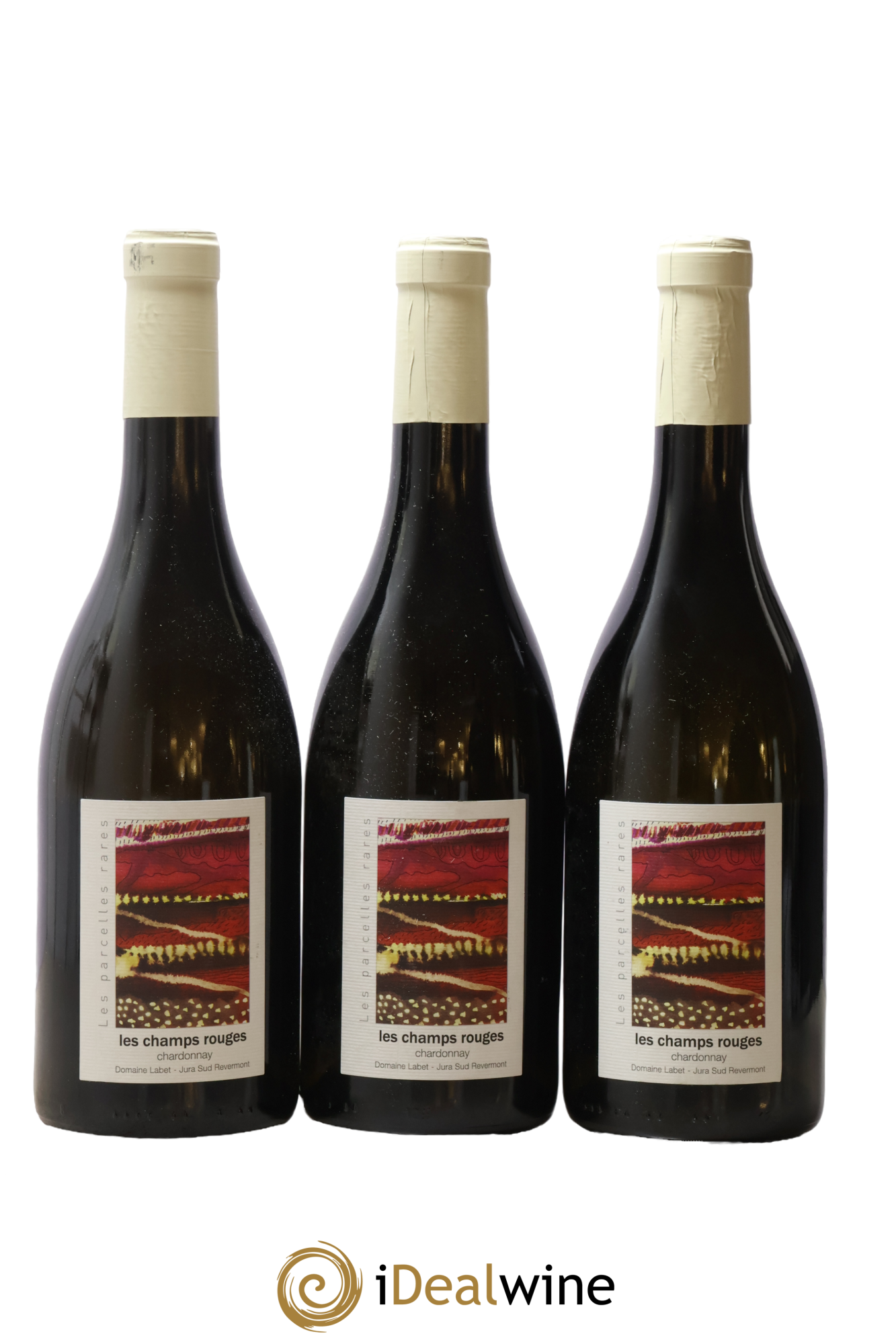 Côtes du Jura Chardonnay Les Champs Rouges Romain - Julien - Charline Labet 2015 - Lot of 3 bottles - 0