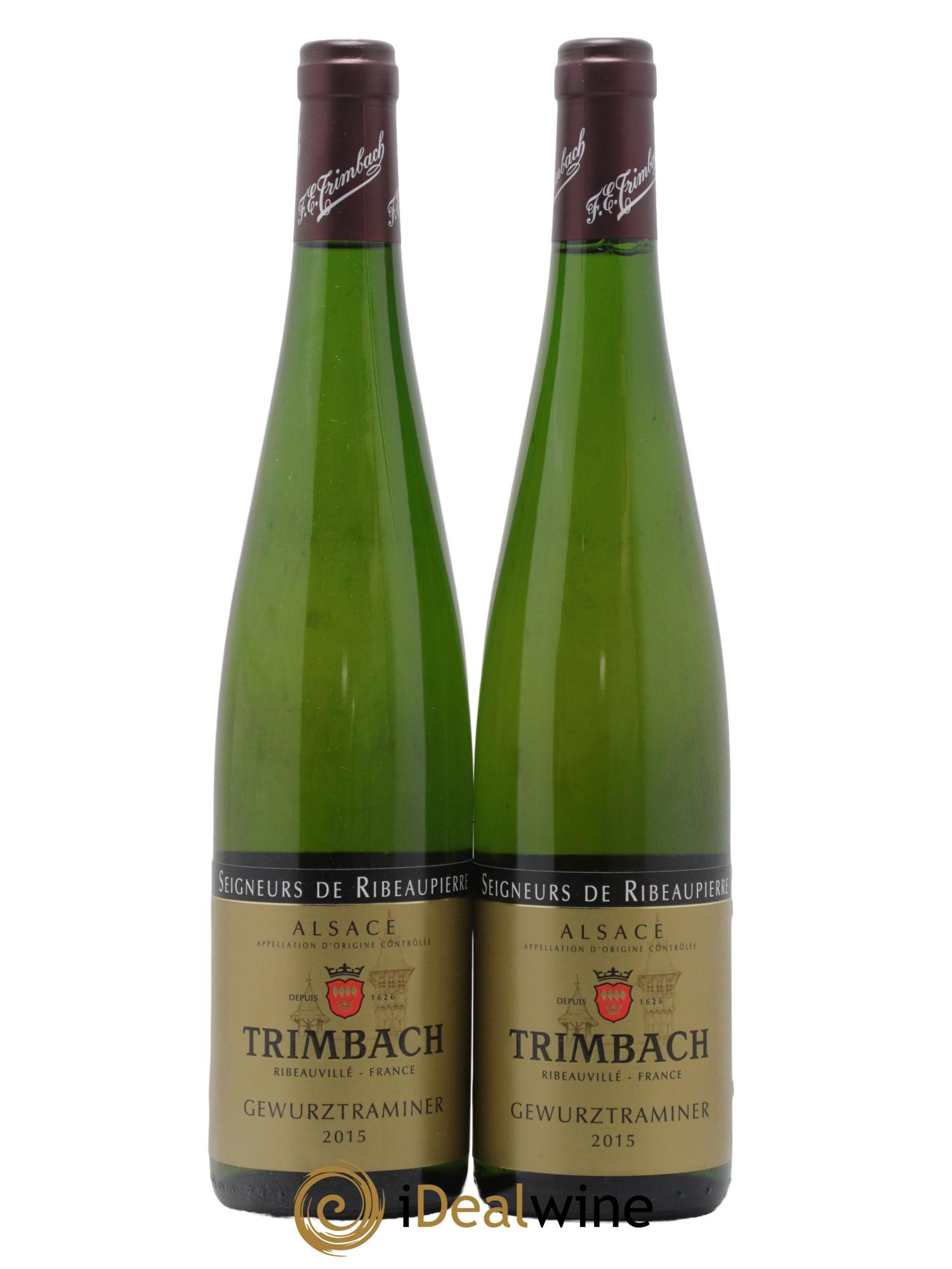 Alsace Gewurztraminer Seigneurs de Ribeaupierre Trimbach (Domaine) 2015 - Lot de 2 bouteilles - 0