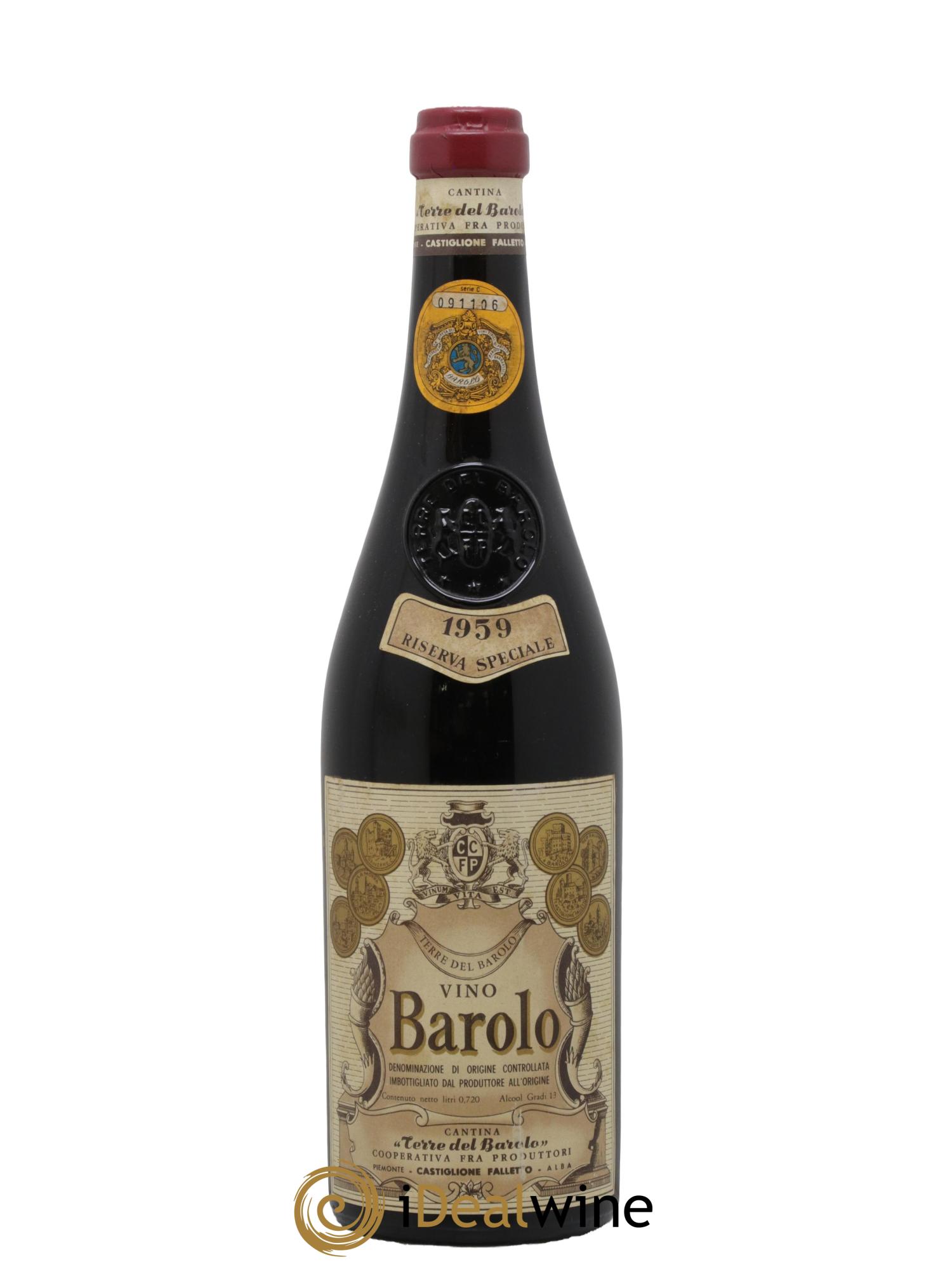 Barolo Riserva Speciale Terre del Barolo 1959 - Posten von 1 Flasche - 0