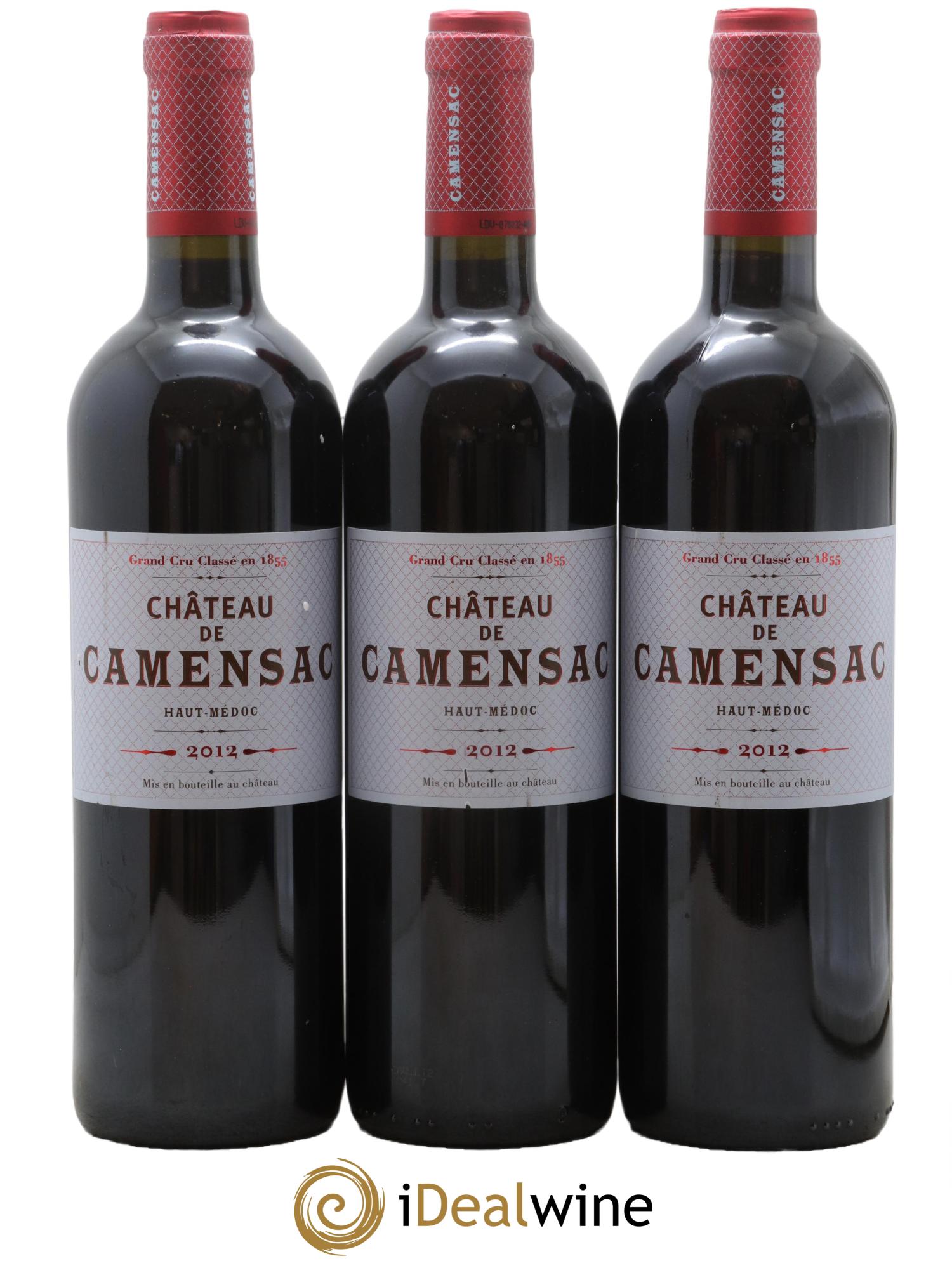 Château Camensac 5ème Grand Cru Classé 2012 - Lot de 3 bouteilles - 0