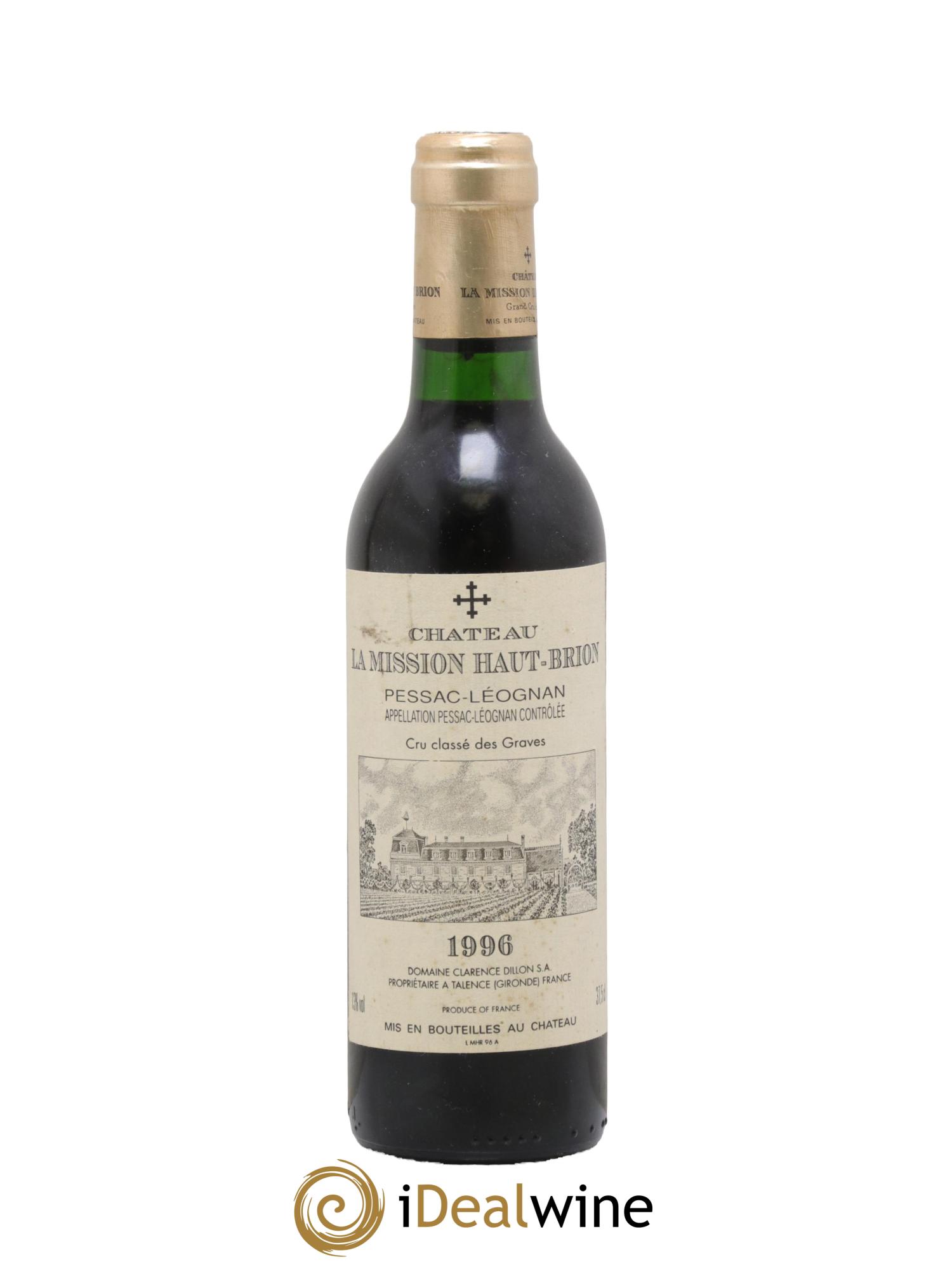 Château la Mission Haut-Brion Cru Classé de Graves 1996 - Lot de 1 demi bouteille - 0