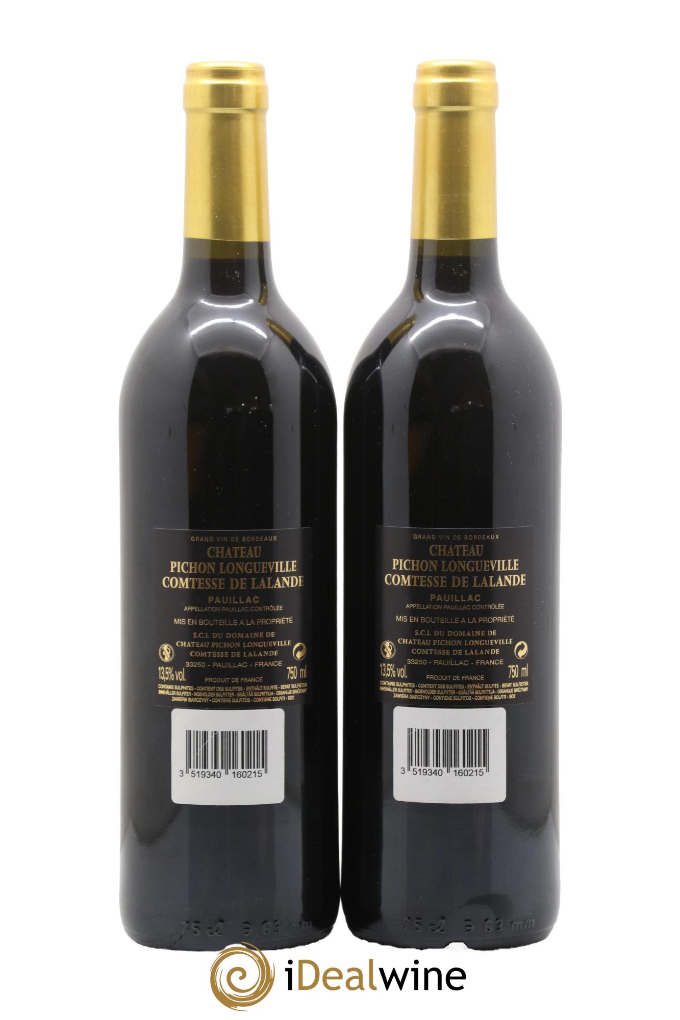 Château Pichon Longueville Comtesse de Lalande 2ème Grand Cru Classé 2016 - Lotto di 2 bottiglie - 1