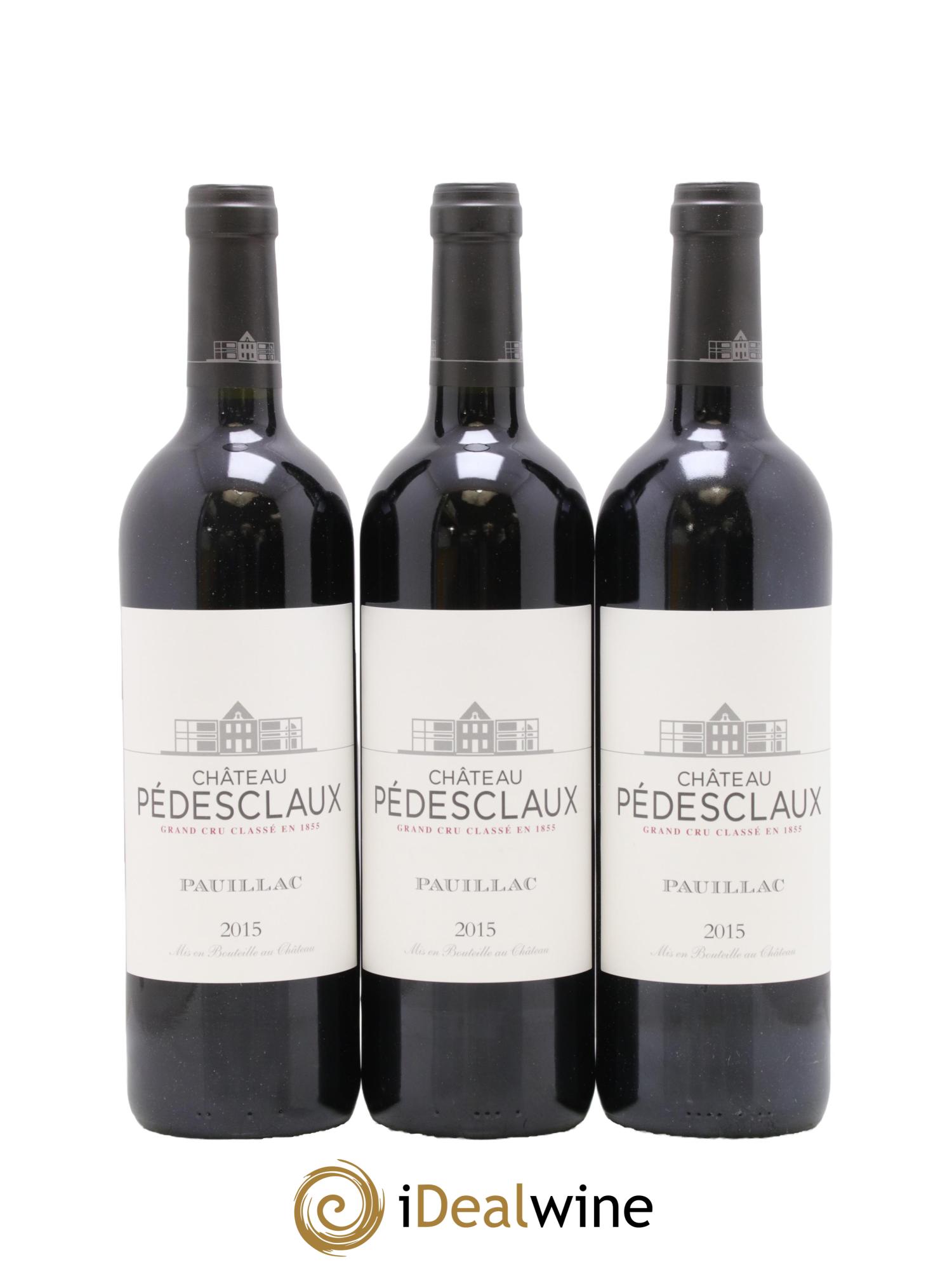 Château Pedesclaux 5ème Grand Cru Classé 2015 - Lot de 3 bouteilles - 0