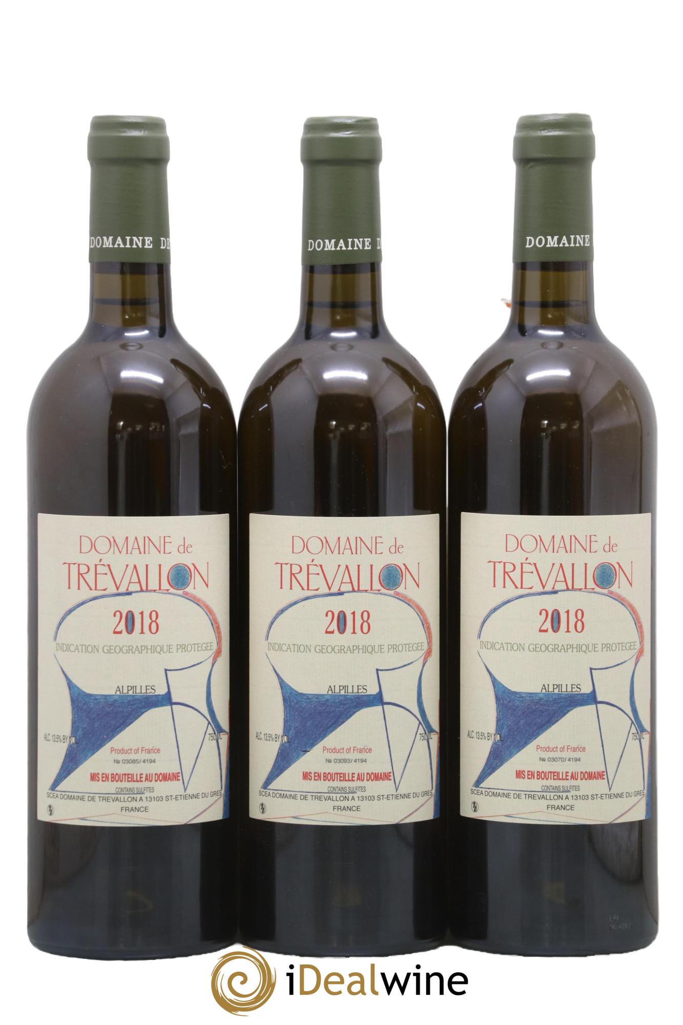 IGP Alpilles Trévallon (Domaine de) Eloi Dürrbach 2018 - Lot of 3 bottles - 0