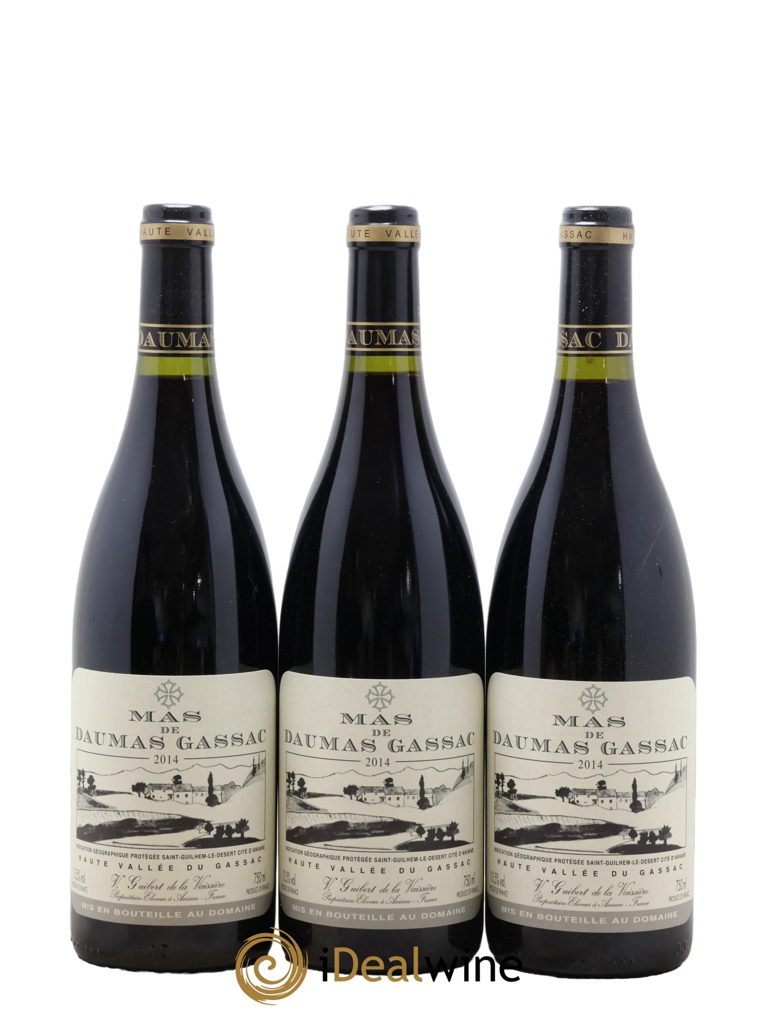 IGP St Guilhem-le-Désert - Cité d'Aniane Mas Daumas Gassac Famille Guibert de La Vaissière 2014 - Lotto di 6 bottiglie - 2