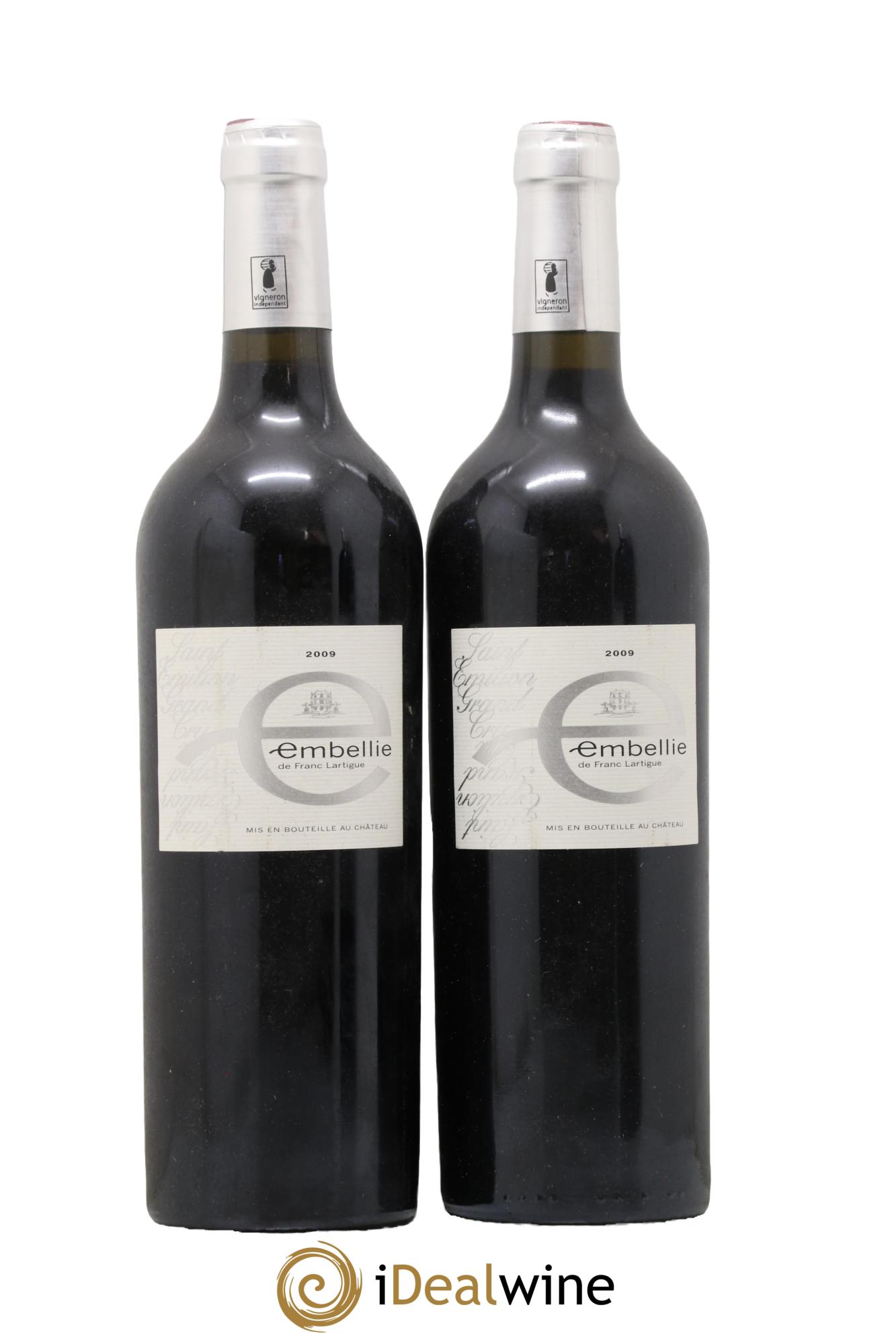 Saint-Émilion Grand Cru Embellie de Franc Lartigue 2009 - Posten von 2 Flaschen - 0