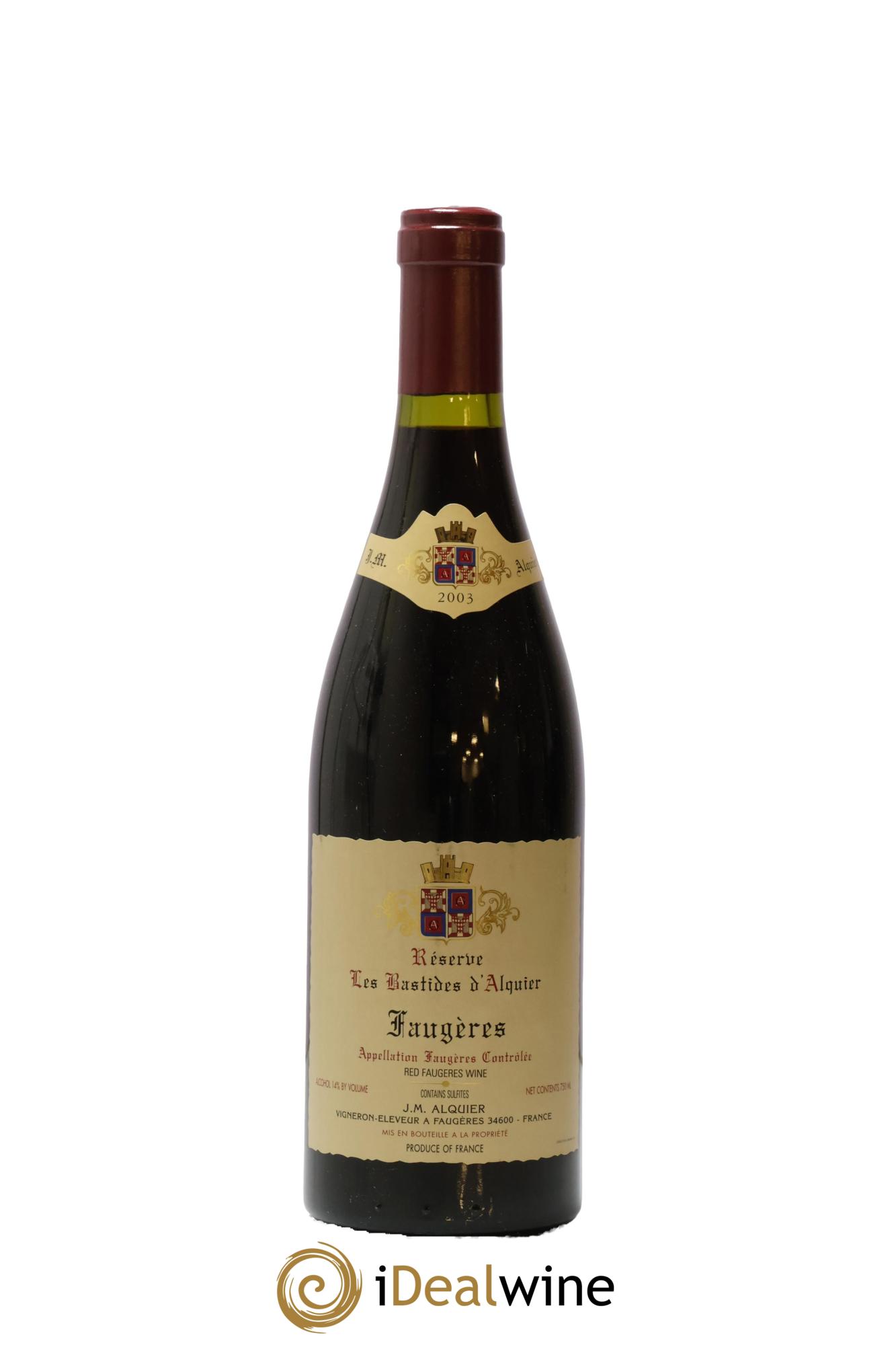 Faugères Domaine Jean-Michel Alquier  Les Bastides d'Alquier Réserve 2003 - Posten von 1 Flasche - 0