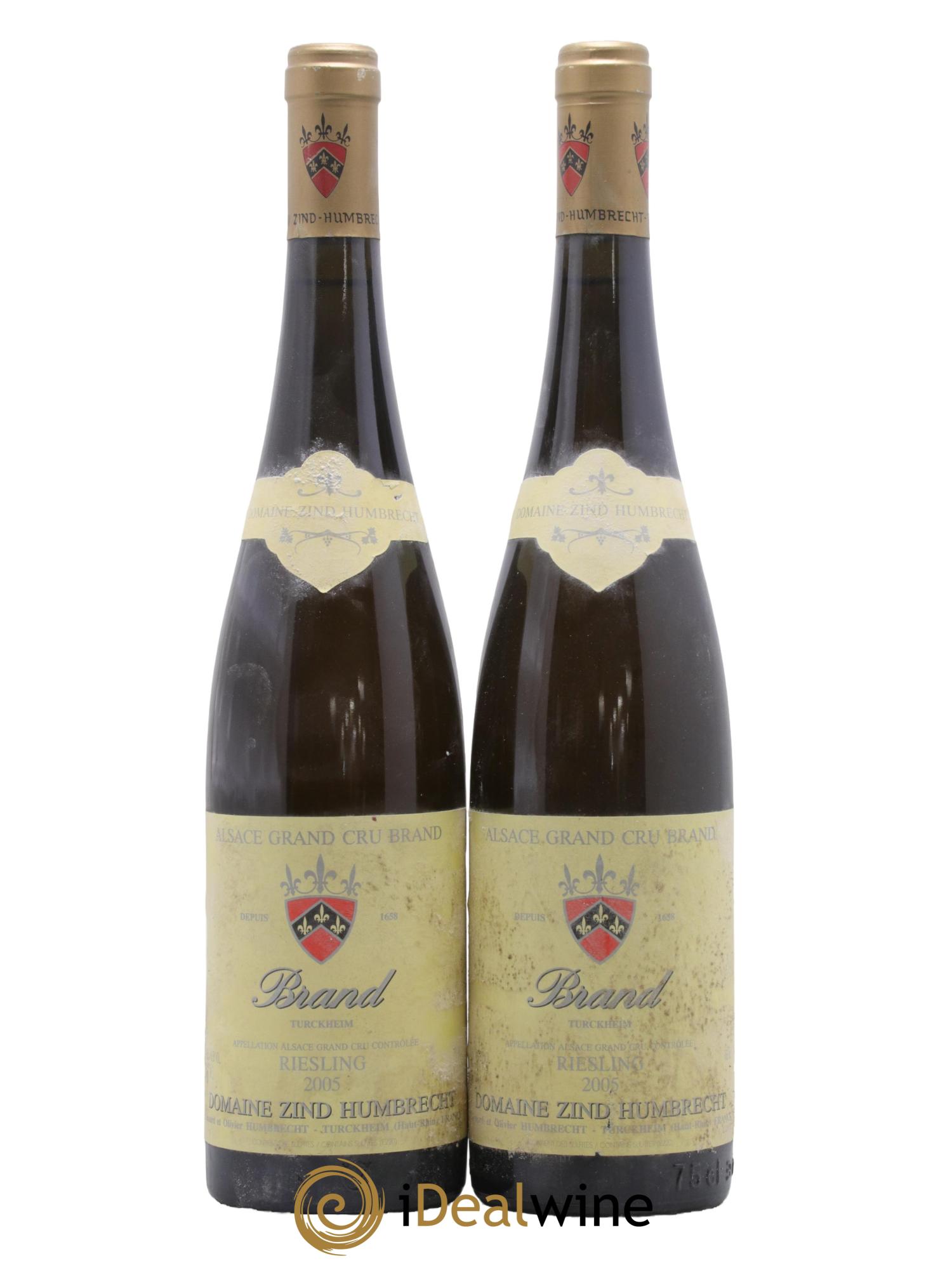 Alsace Riesling Grand Cru Brand Zind-Humbrecht (Domaine) 2005 - Lot of 2 bottles - 0