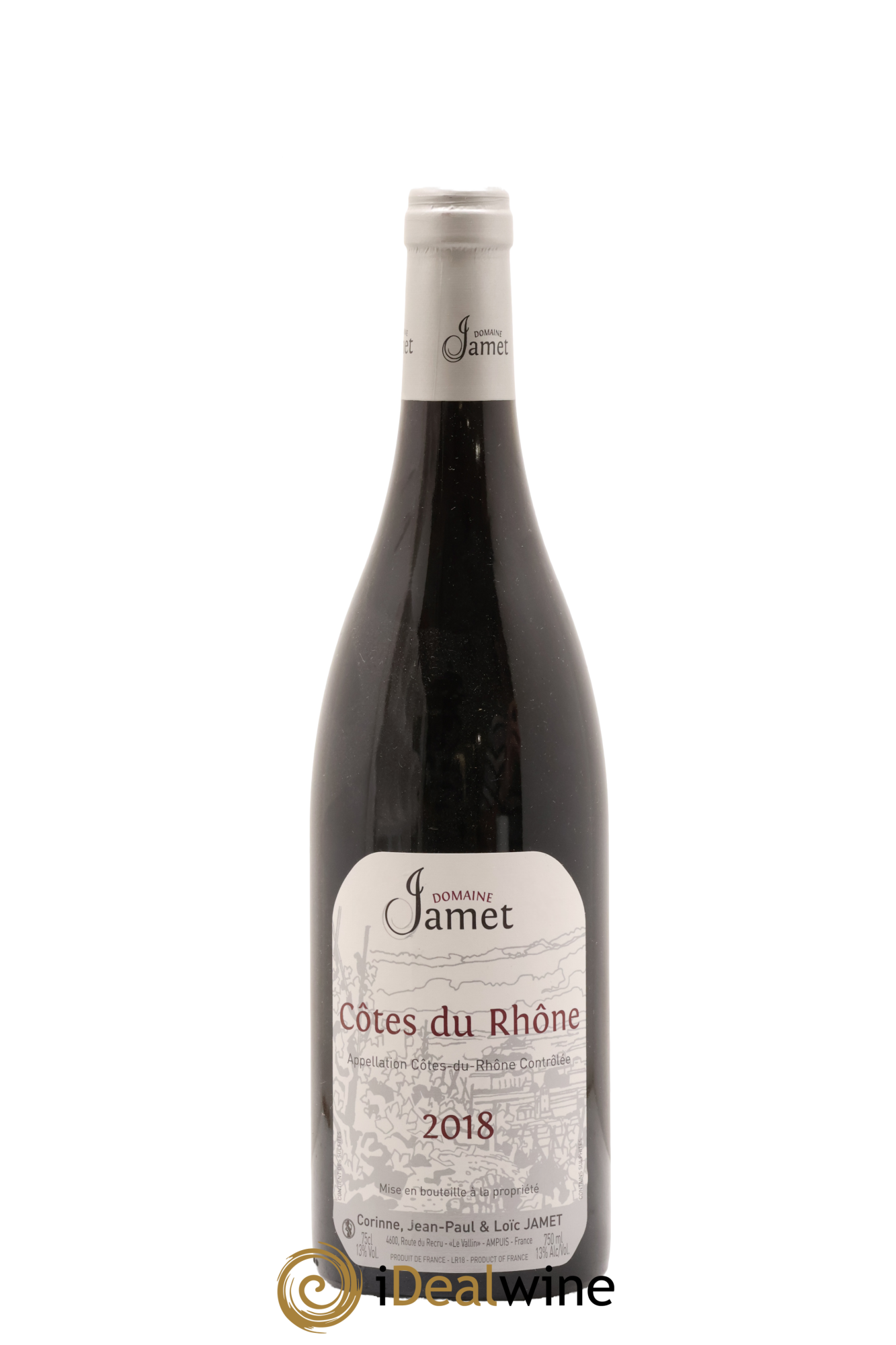 Côtes-du-Rhône Jamet (Domaine) 2018 - Lot de 1 bouteille - 0