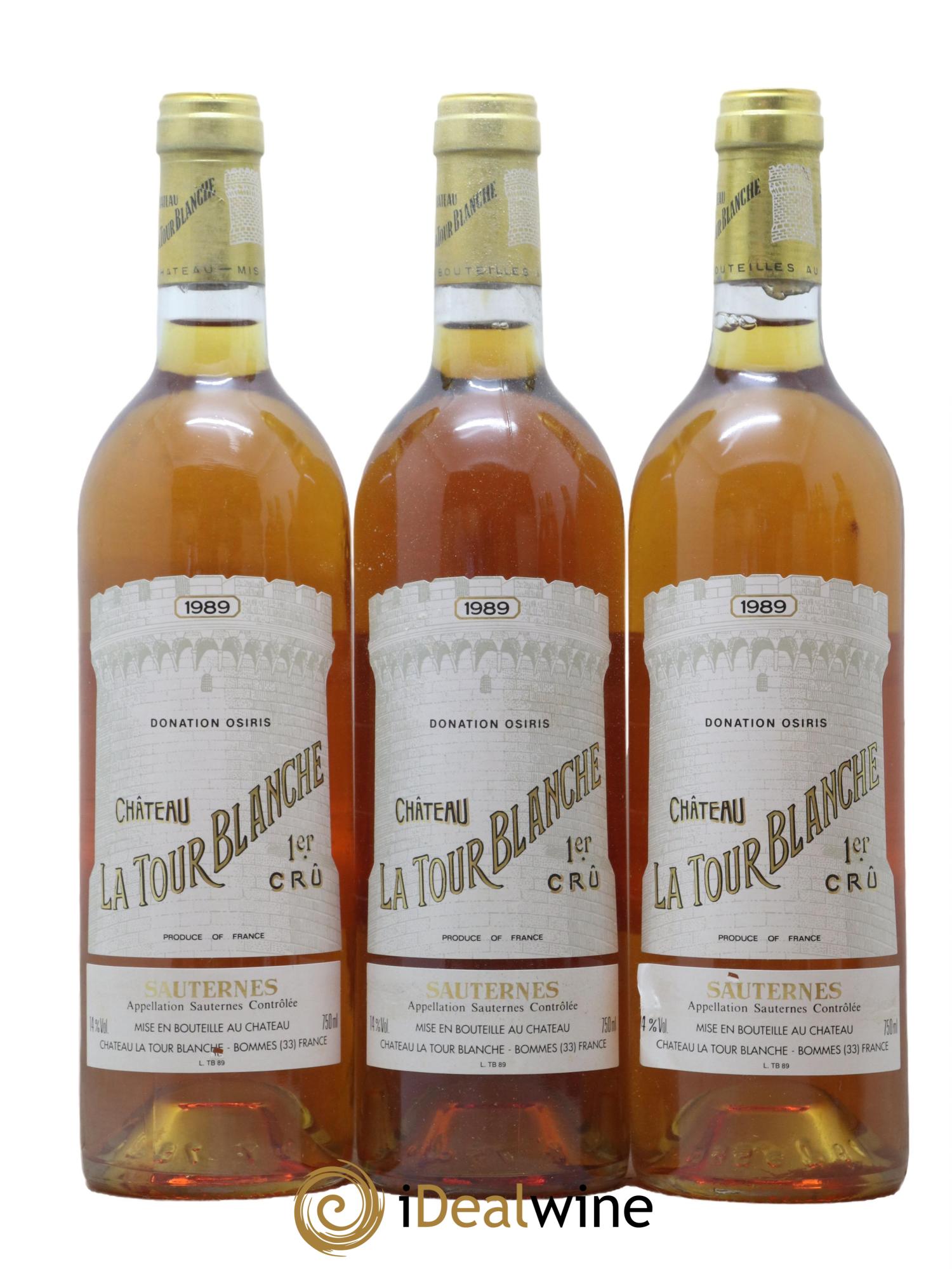 Château la Tour Blanche 1er Grand Cru Classé 1989 - Lotto di 12 bottiglie - 2