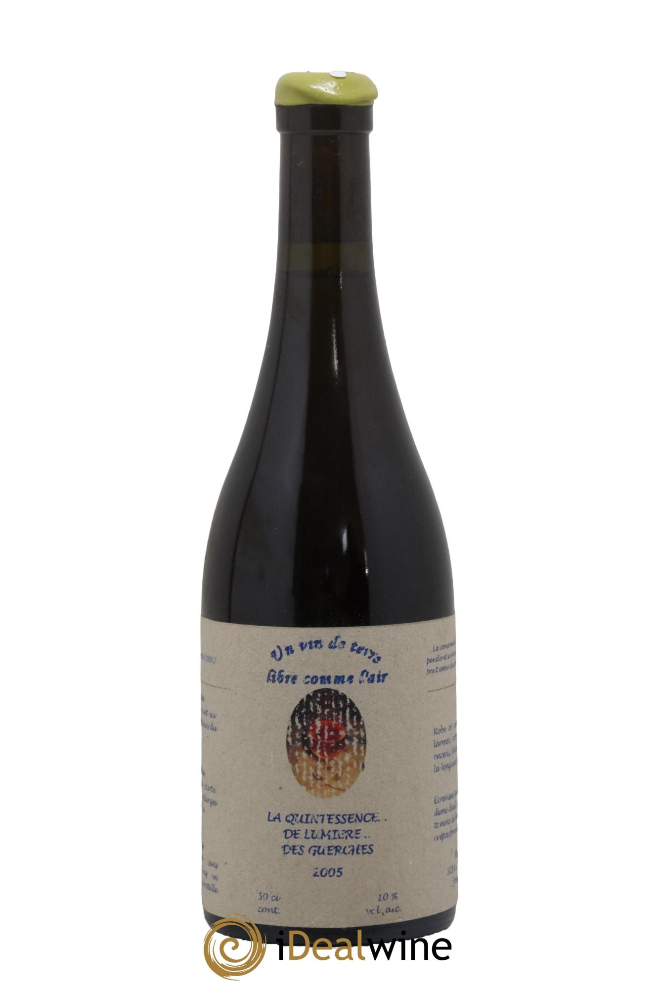 Vin de France La Quintessence de Lumière des Guerches Josette Medau et Pierre Weyand 2005 - Lotto di 1 formato 50cl - 0