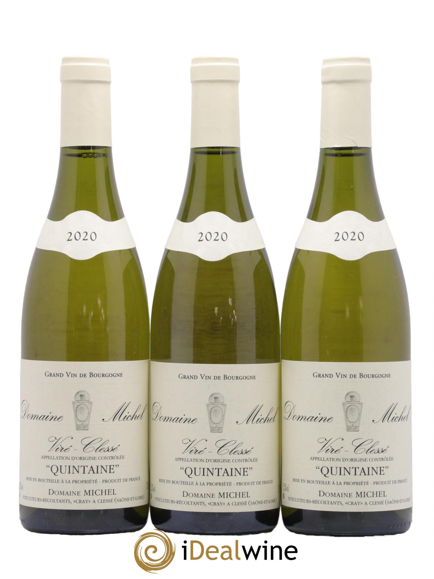 Viré-Clessé Quintaine Domaine Michel 2020 - Posten von 3 Flaschen - 0