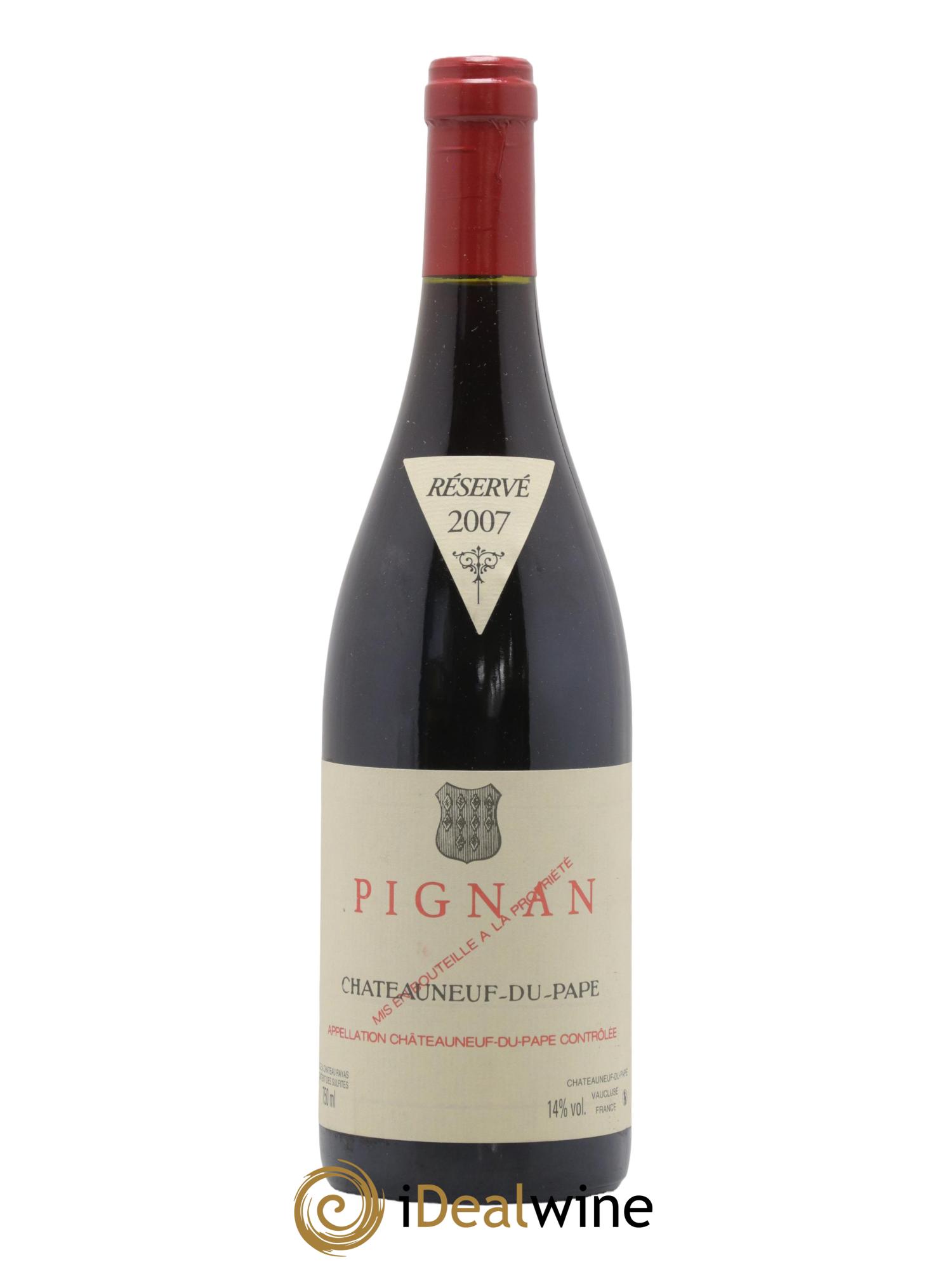 Châteauneuf-du-Pape Pignan Emmanuel Reynaud 2007 - Lot de 1 bouteille - 0