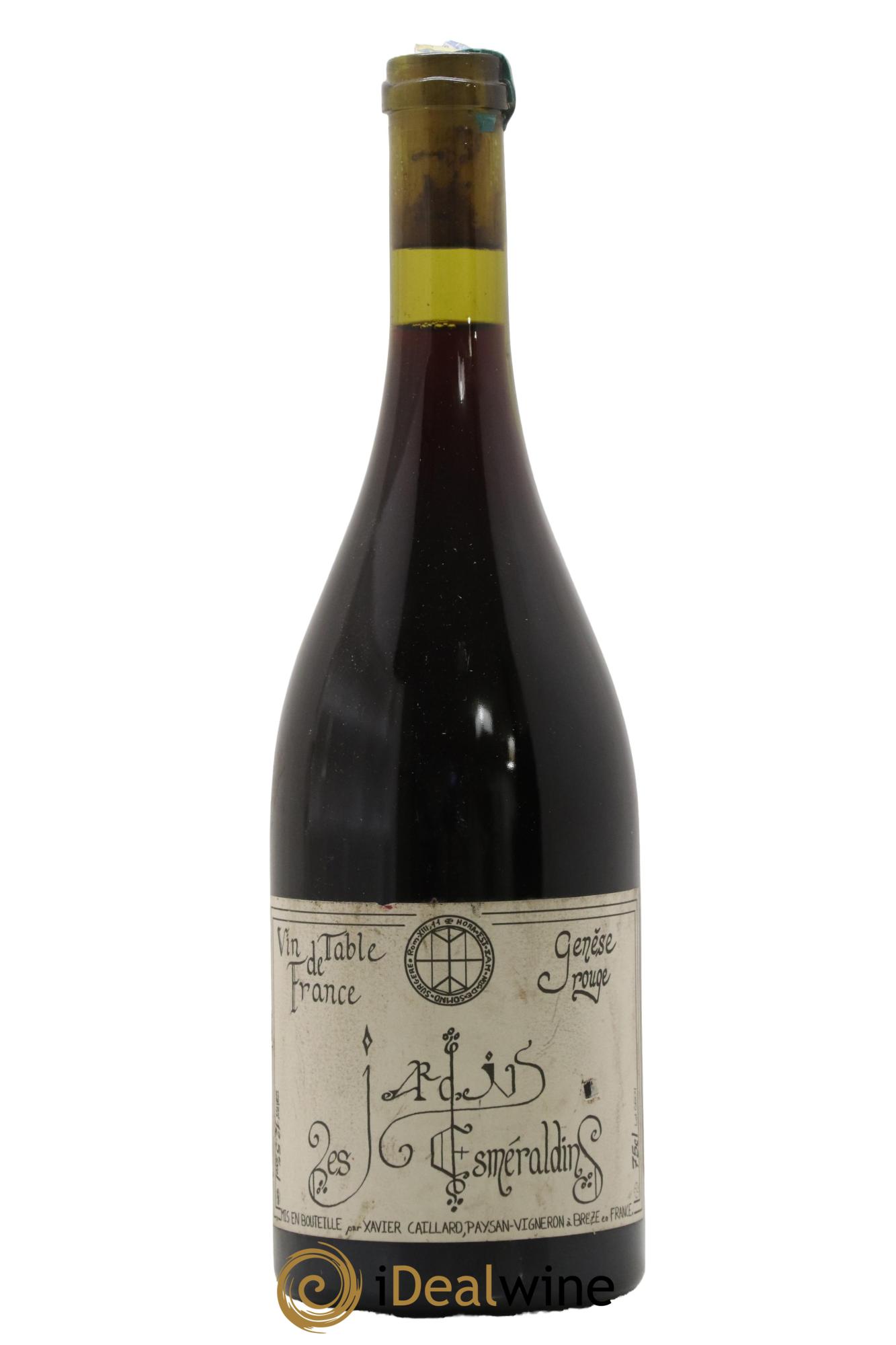 Vin de France Génèse Xavier Caillard - Les Jardins Esmeraldins 2004 - Lot de 1 bouteille - 0