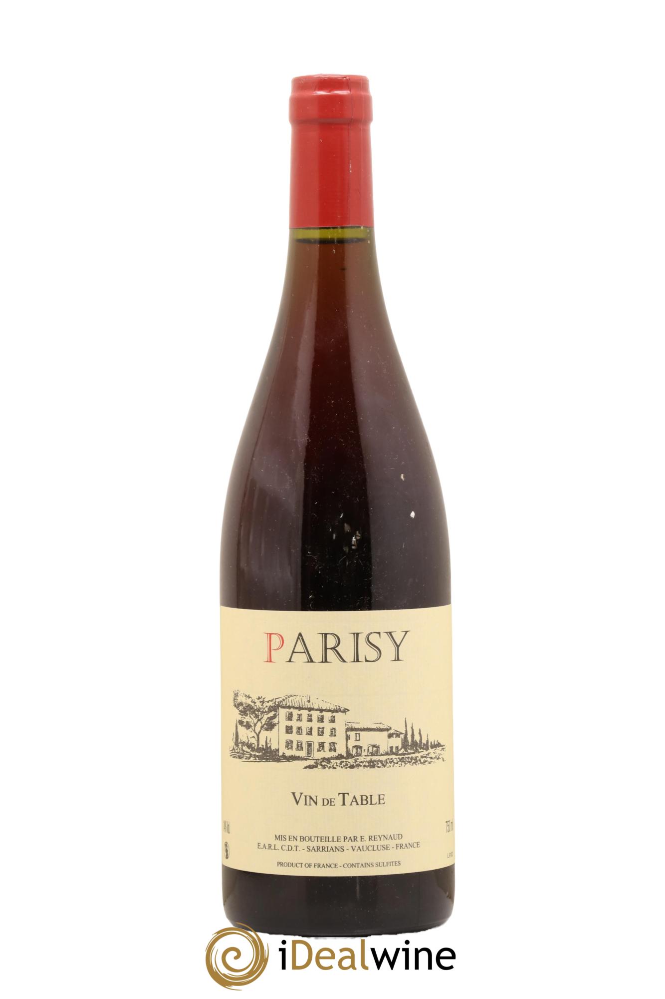 Vin de Table Parisy Emmanuel Reynaud - Lot de 1 bouteille - 0