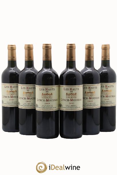 Haut Médoc Les Hauts de Lynch-Moussas 2009 - Posten von 6 Flaschen - 0