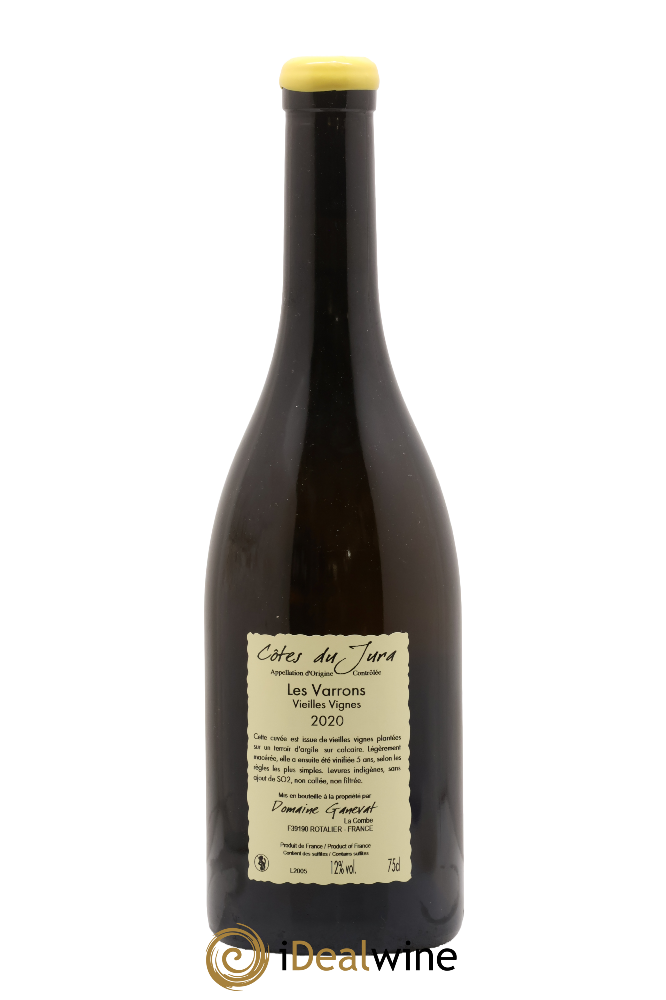 Côtes du Jura Les Varrons Vieilles Vignes Jean-François Ganevat (Domaine) 2020 - Lot de 1 bouteille - 1