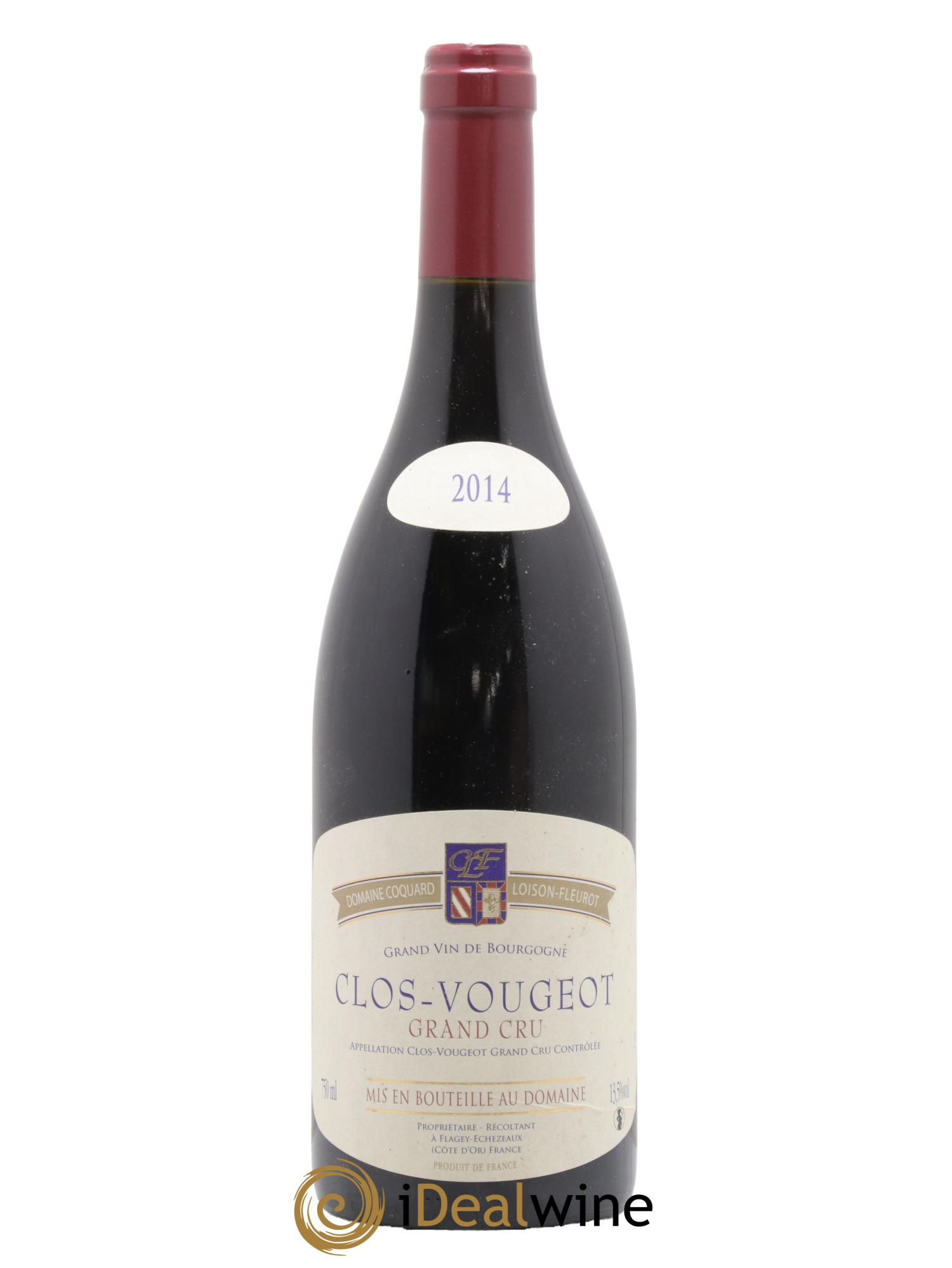 Clos de Vougeot Grand Cru Coquard Loison-Fleurot 2014 - Lot de 1 bouteille - 0