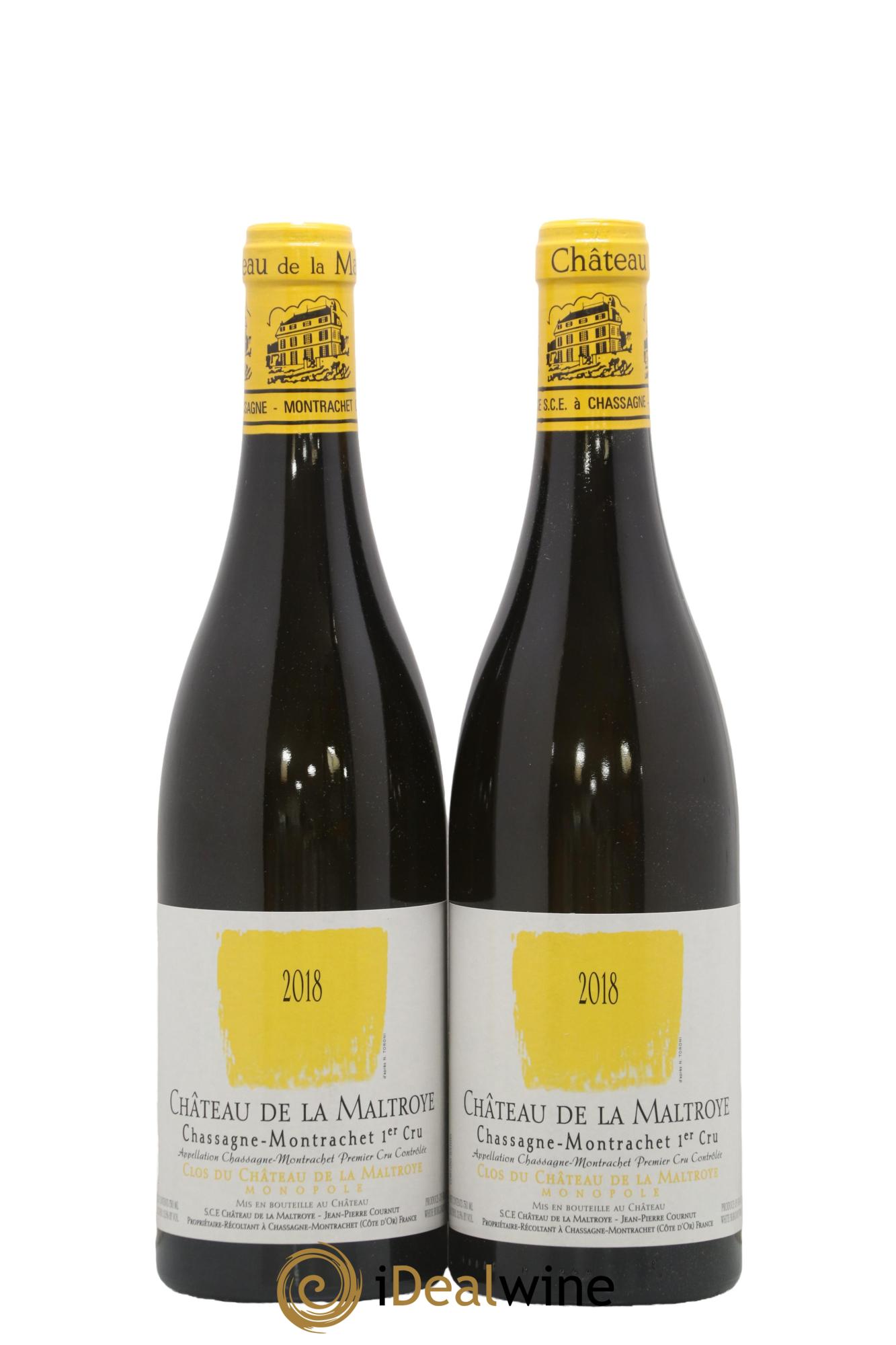 Chassagne-Montrachet 1er Cru Clos du Château de la Maltroye Monopole Château de la Maltroye 2018 - Lot de 2 bouteilles - 0