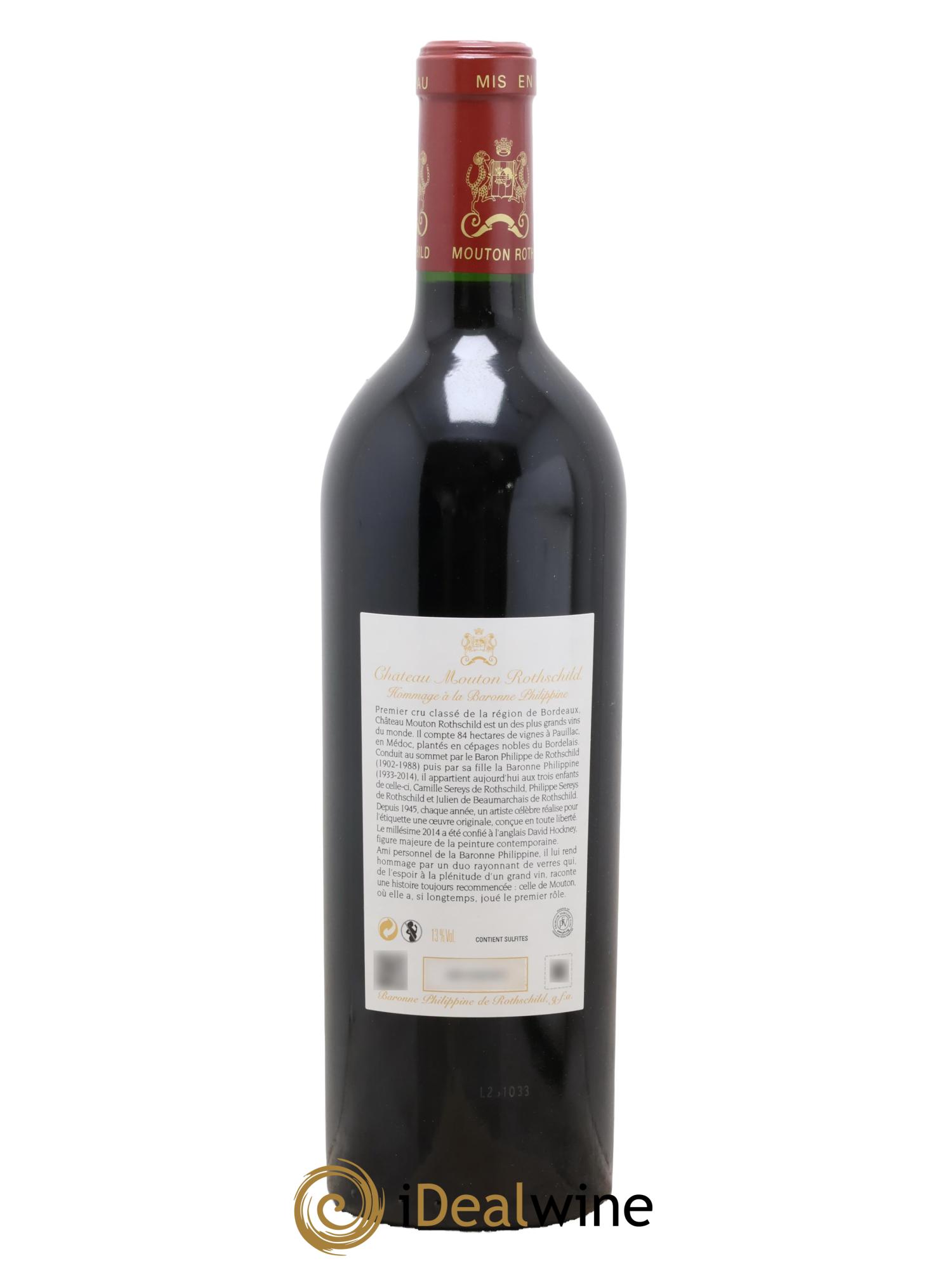 Château Mouton Rothschild 1er Grand Cru Classé 2014 - Lotto di 1 bottiglia - 1