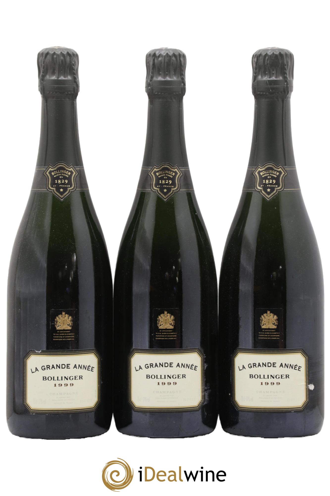 Grande Année Brut Bollinger 1999 - Posten von 3 Flaschen - 0